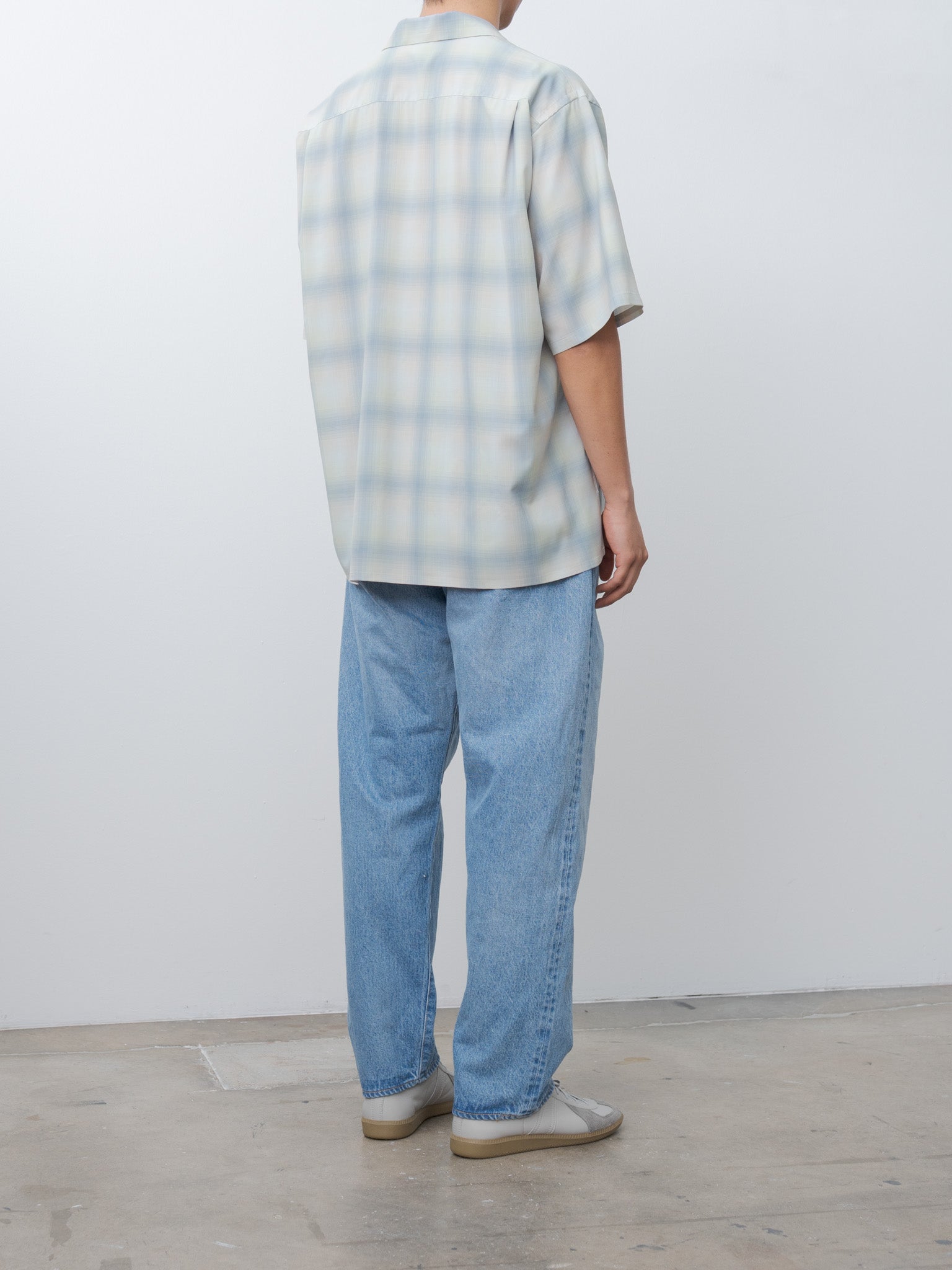 Namu Shop - Kaptain Sunshine 5P Zipper Front Denim Pants - Indigo Vintage Wash