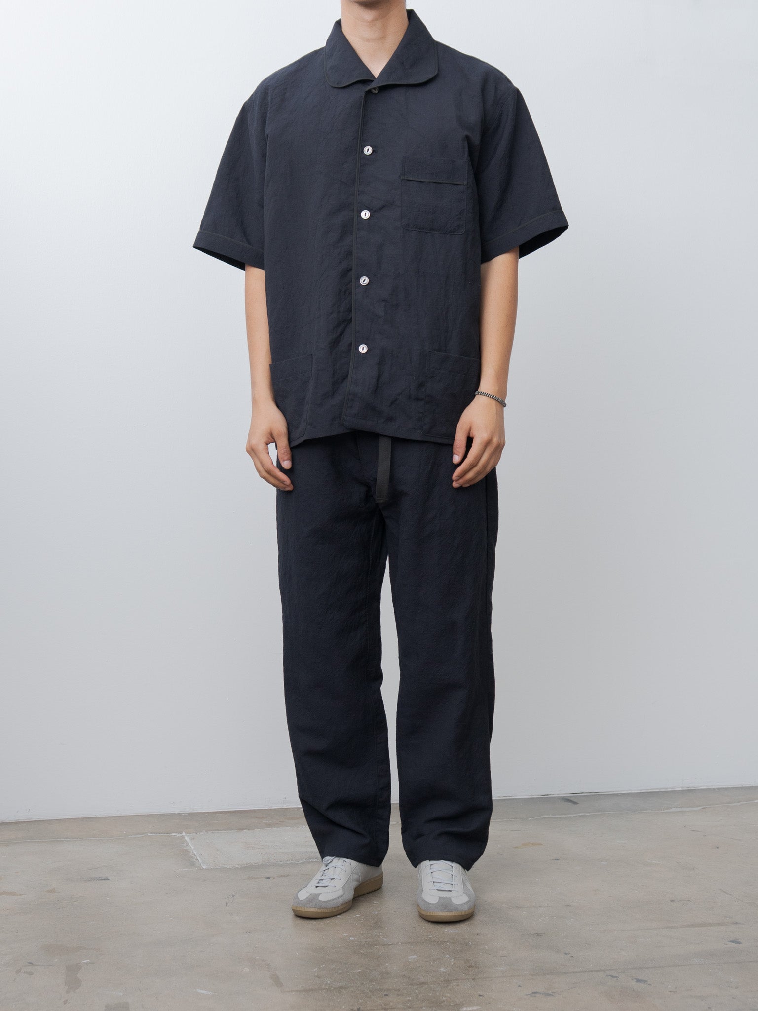 Namu Shop - Fujito N.O.UN Beltless Trouser - Dark Navy
