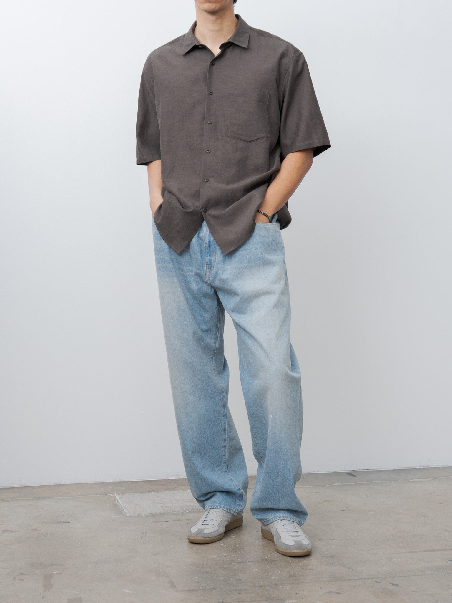 Namu Shop - Yoko Sakamoto Fit S/S Shirt - Brown