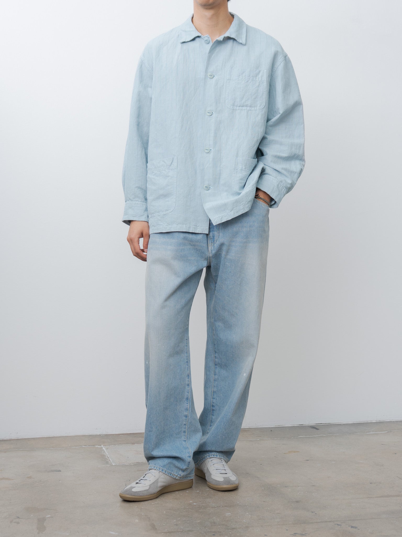 Namu Shop - Yoko Sakamoto Work Shirt - Sky Blue
