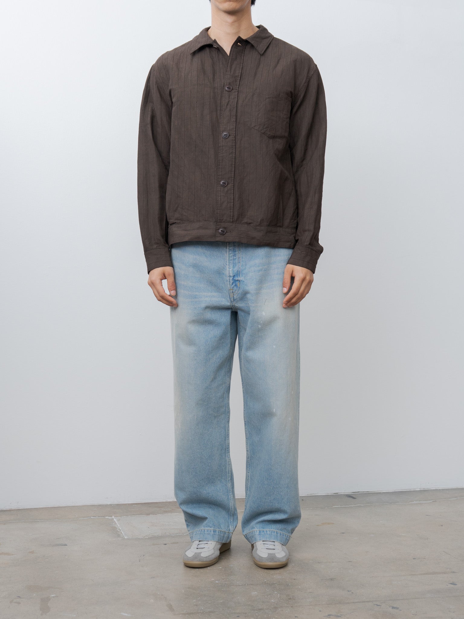 Namu Shop - Yoko Sakamoto Work Blouse - Kakishibu