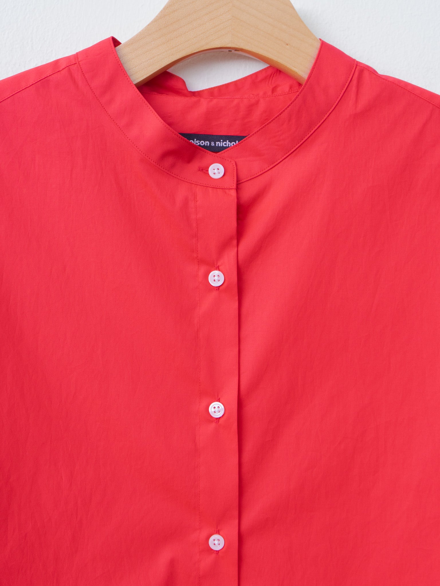 Namu Shop - Nicholson & Nicholson LUNA-POPLIN Shirt - Red