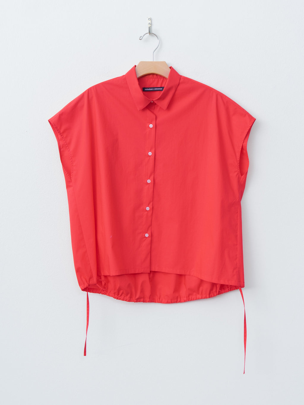 Namu Shop - Nicholson & Nicholson TENDER-POPLIN Shirt - Red