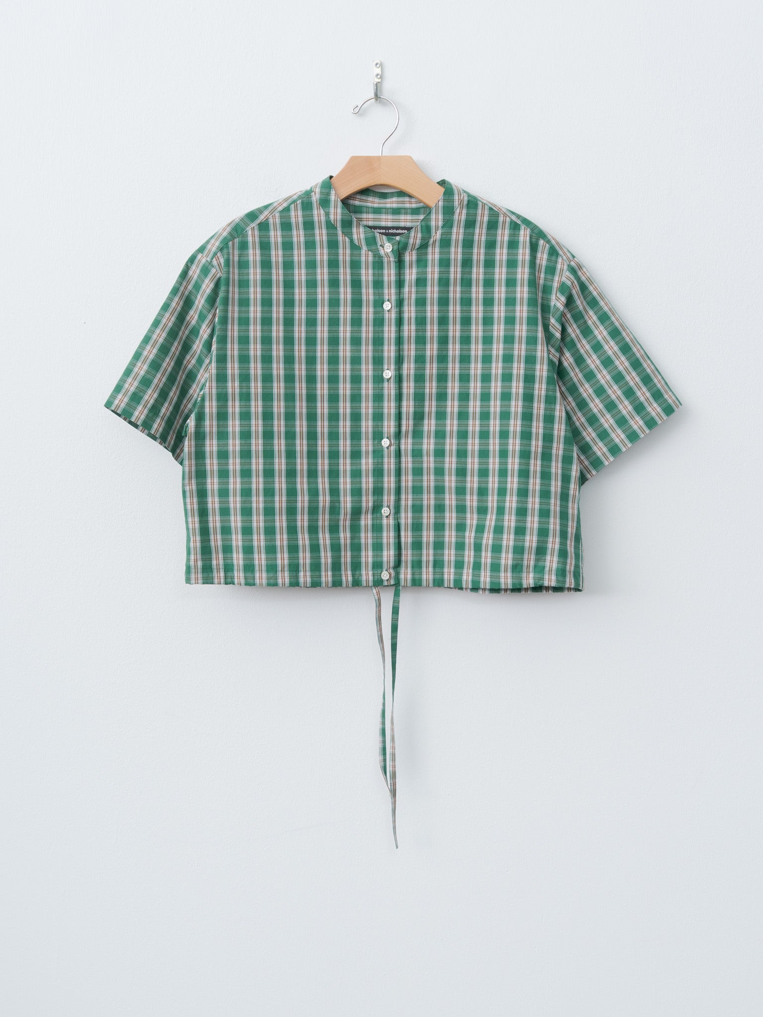 Namu Shop - Nicholson & Nicholson LUNA-W Shirt - Green Check