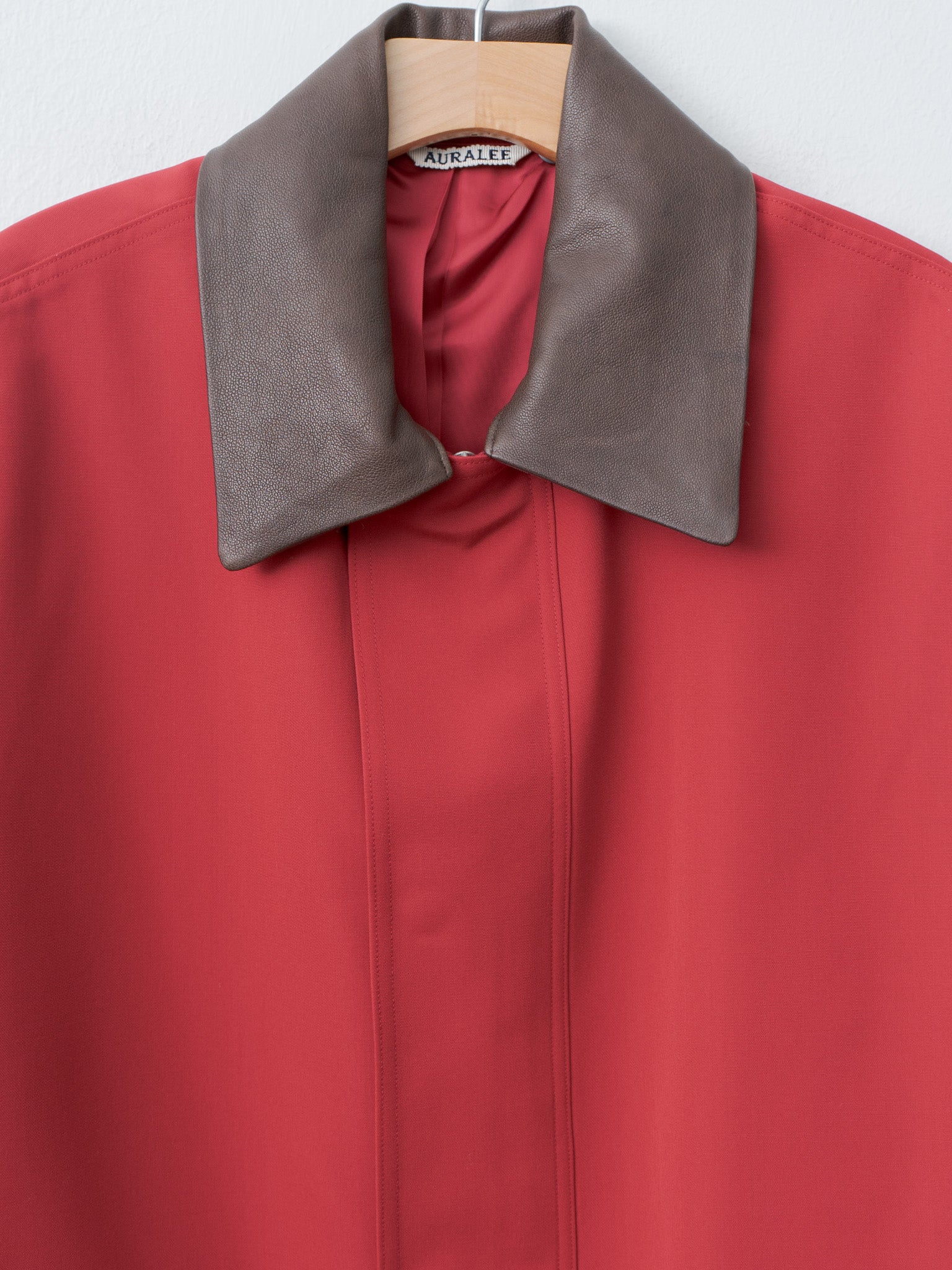 Namu Shop - Auralee Wool Max Canvas Blouson - Red