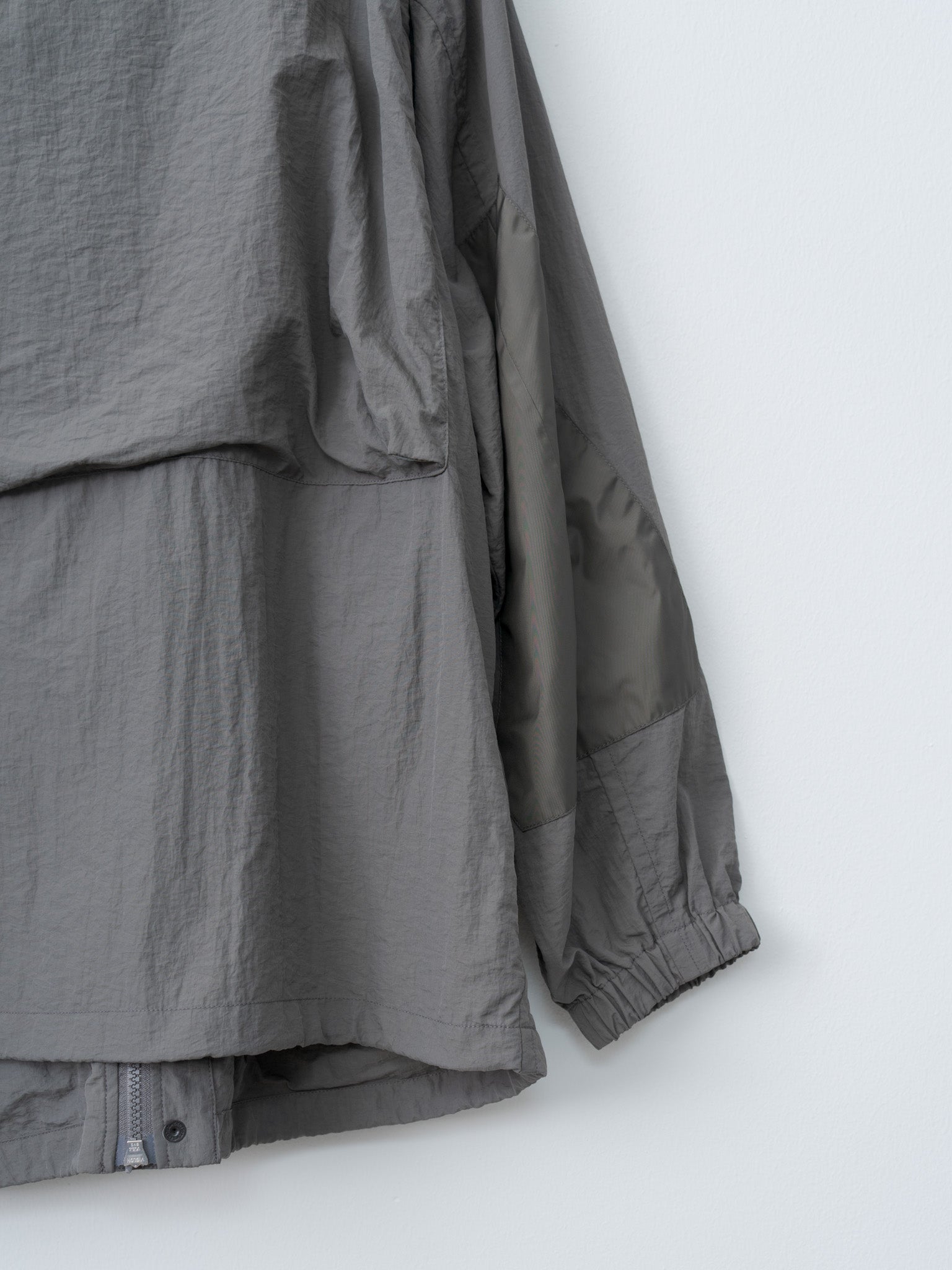 Namu Shop - Yoke Nylon Multi Pockets Detachable Utility Blouson - Charcoal Khaki