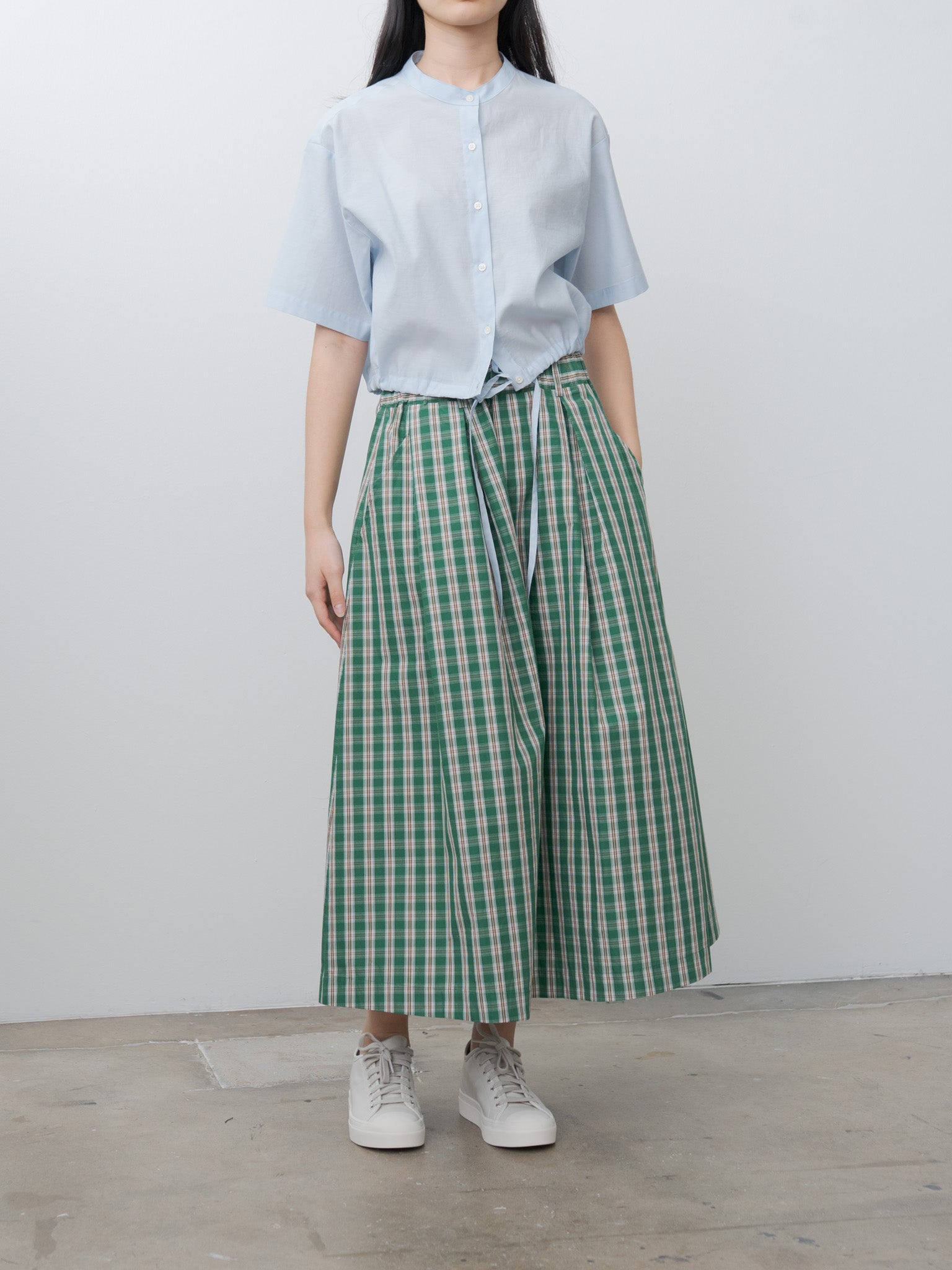 Namu Shop - Nicholson & Nicholson LOLA-W Skirt - Green Check