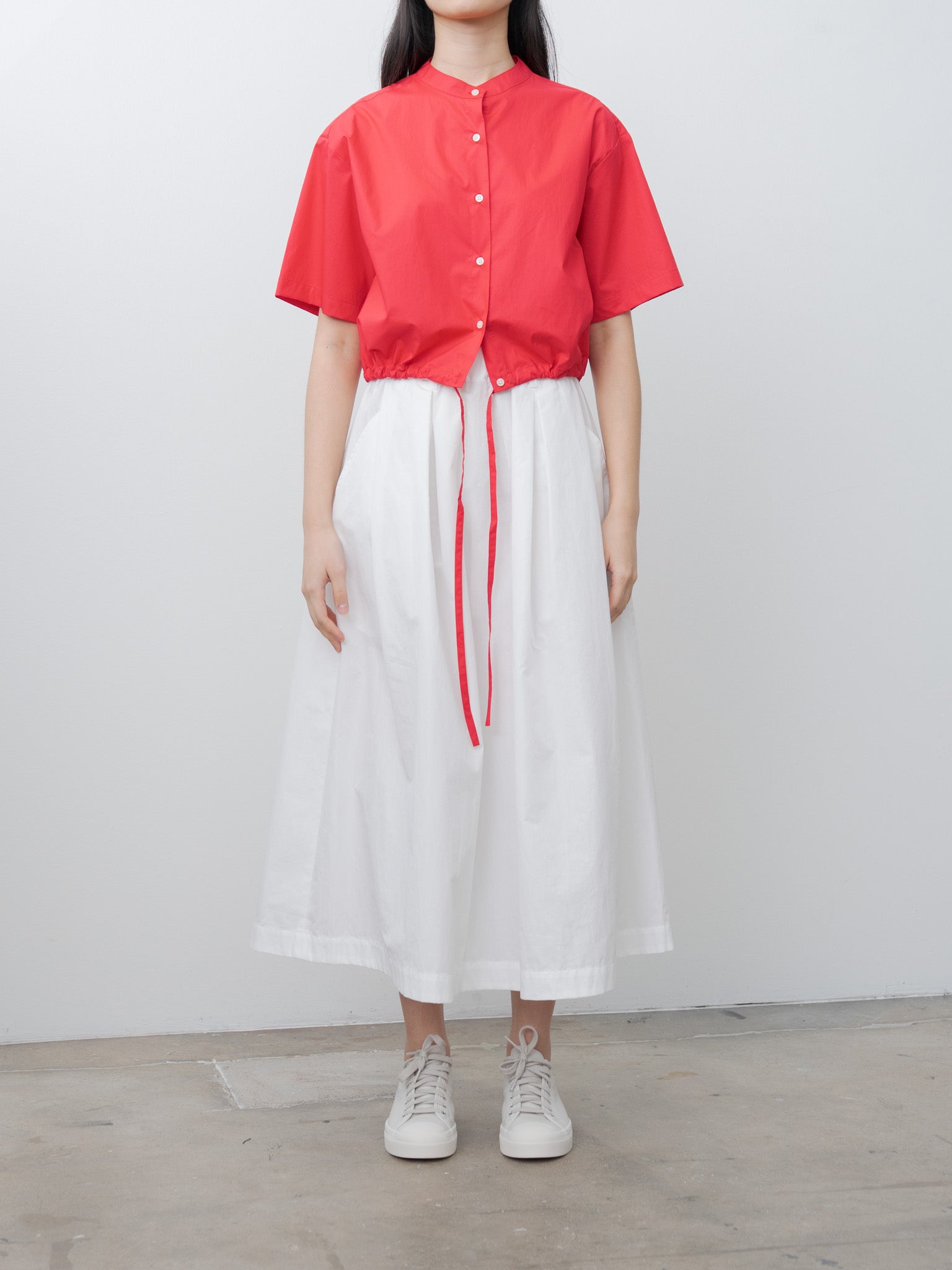 Namu Shop - Nicholson & Nicholson LUNA-POPLIN Shirt - Red