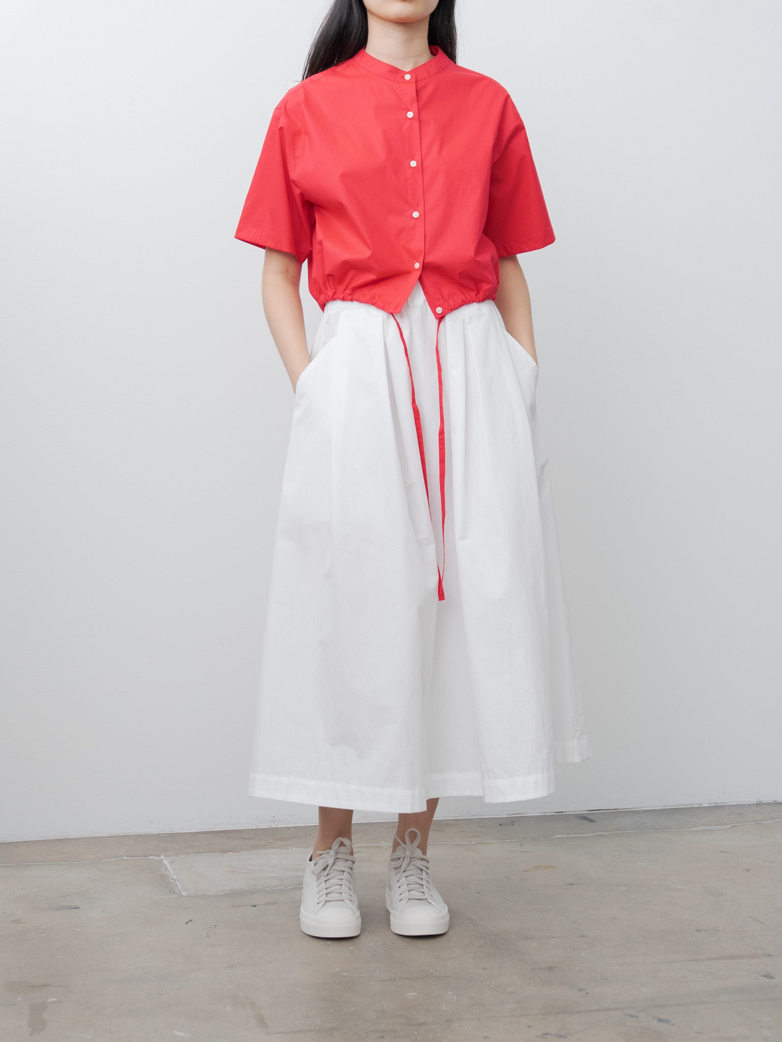Namu Shop - Nicholson & Nicholson LUNA-POPLIN Shirt - Red
