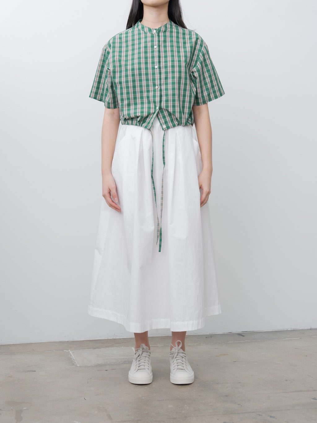 Namu Shop - Nicholson & Nicholson LUNA-W Shirt - Green Check