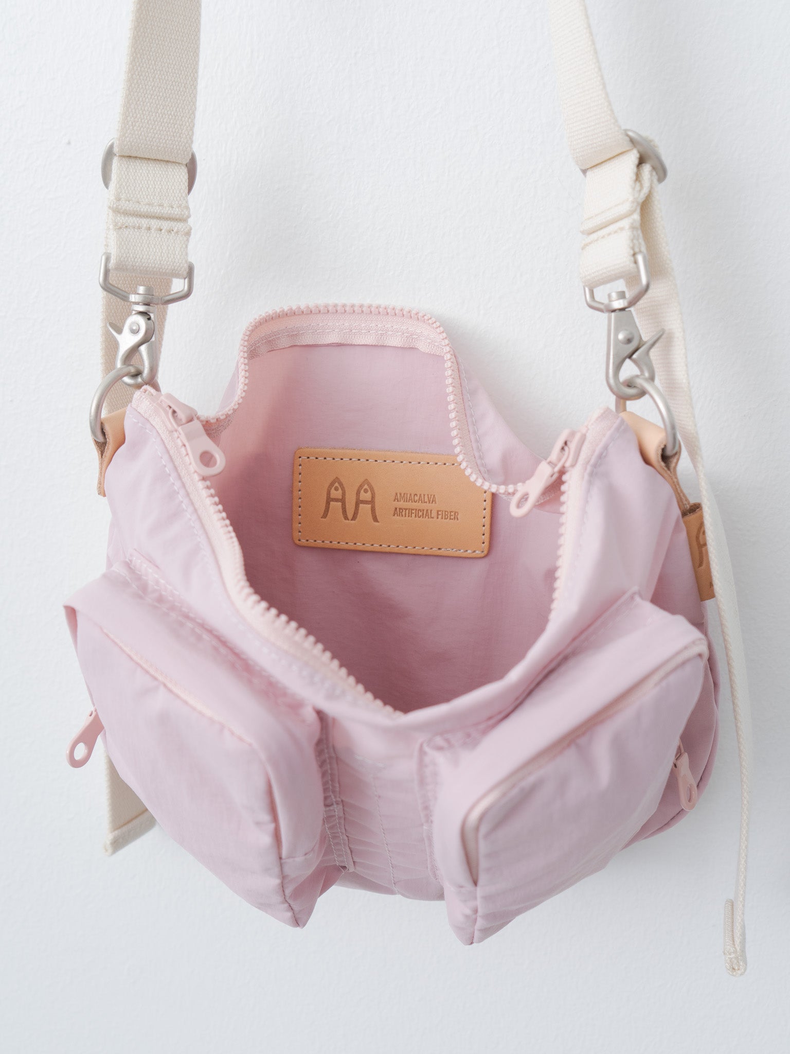 Namu Shop - Amiacalva Shrink Nylon Bodybag Small - Sakura Pink