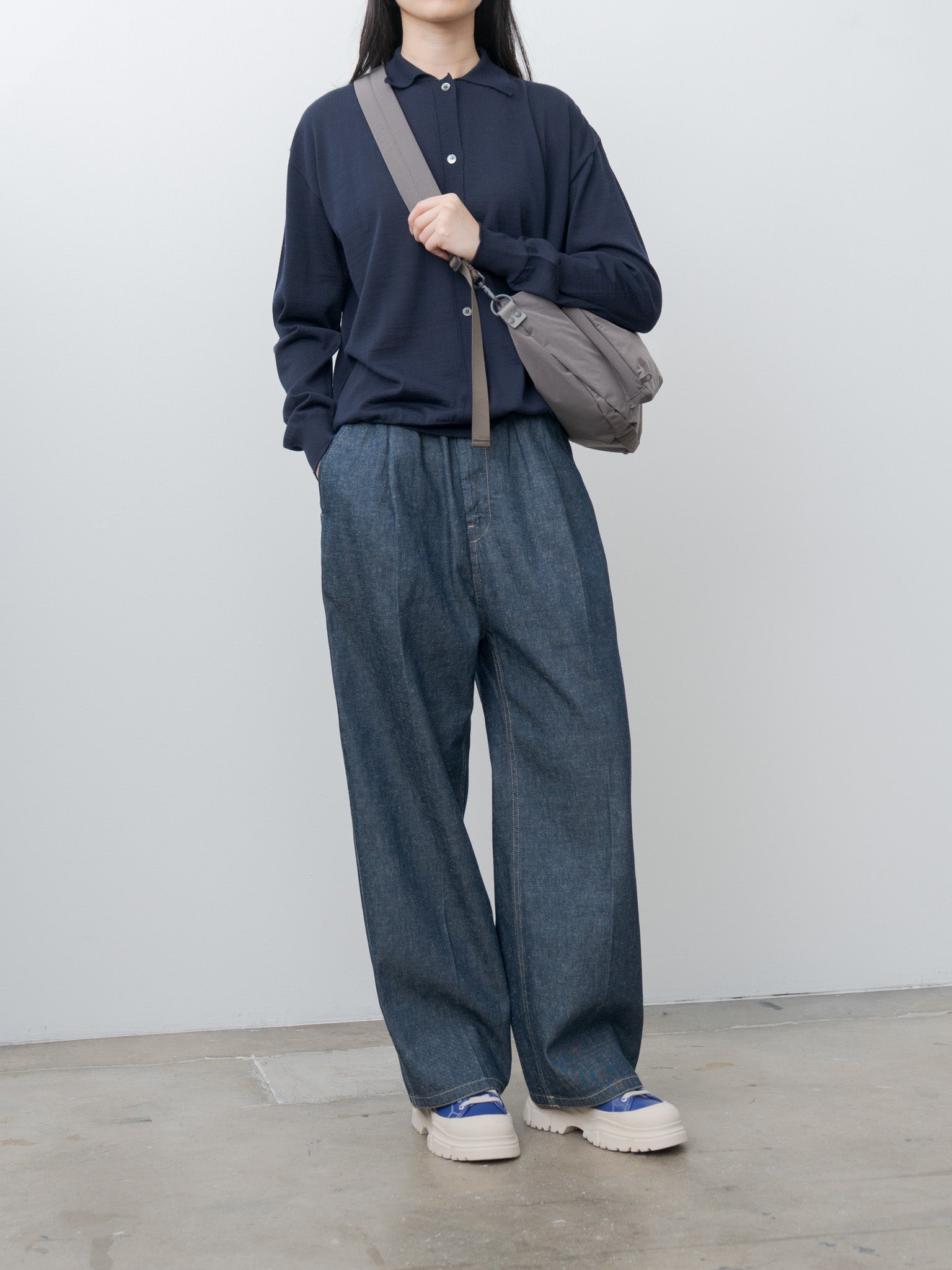 Namu Shop - Amiacalva Split Yarn Bodybag - Gray (restocked)