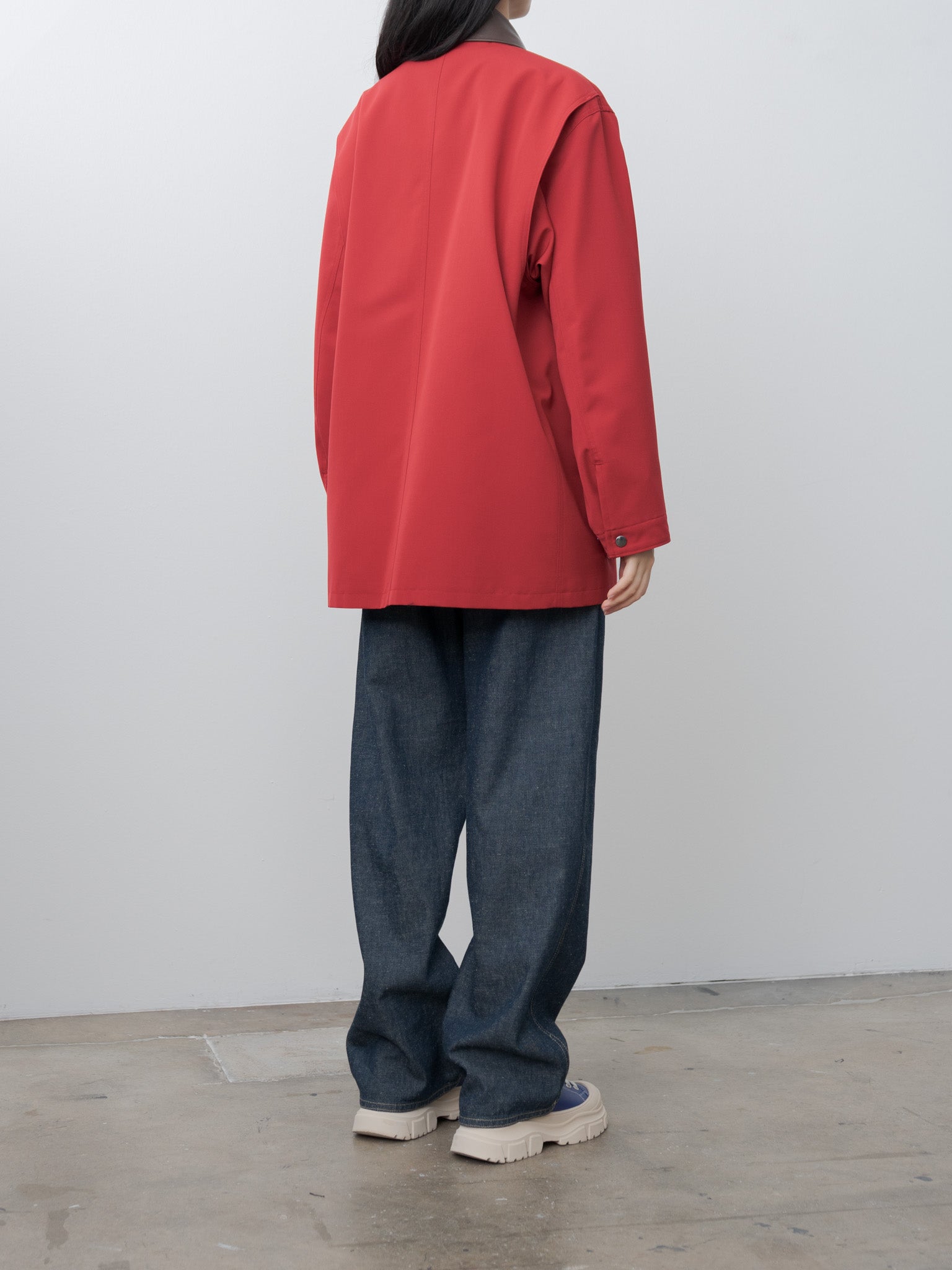 Namu Shop - Auralee Wool Max Canvas Blouson - Red