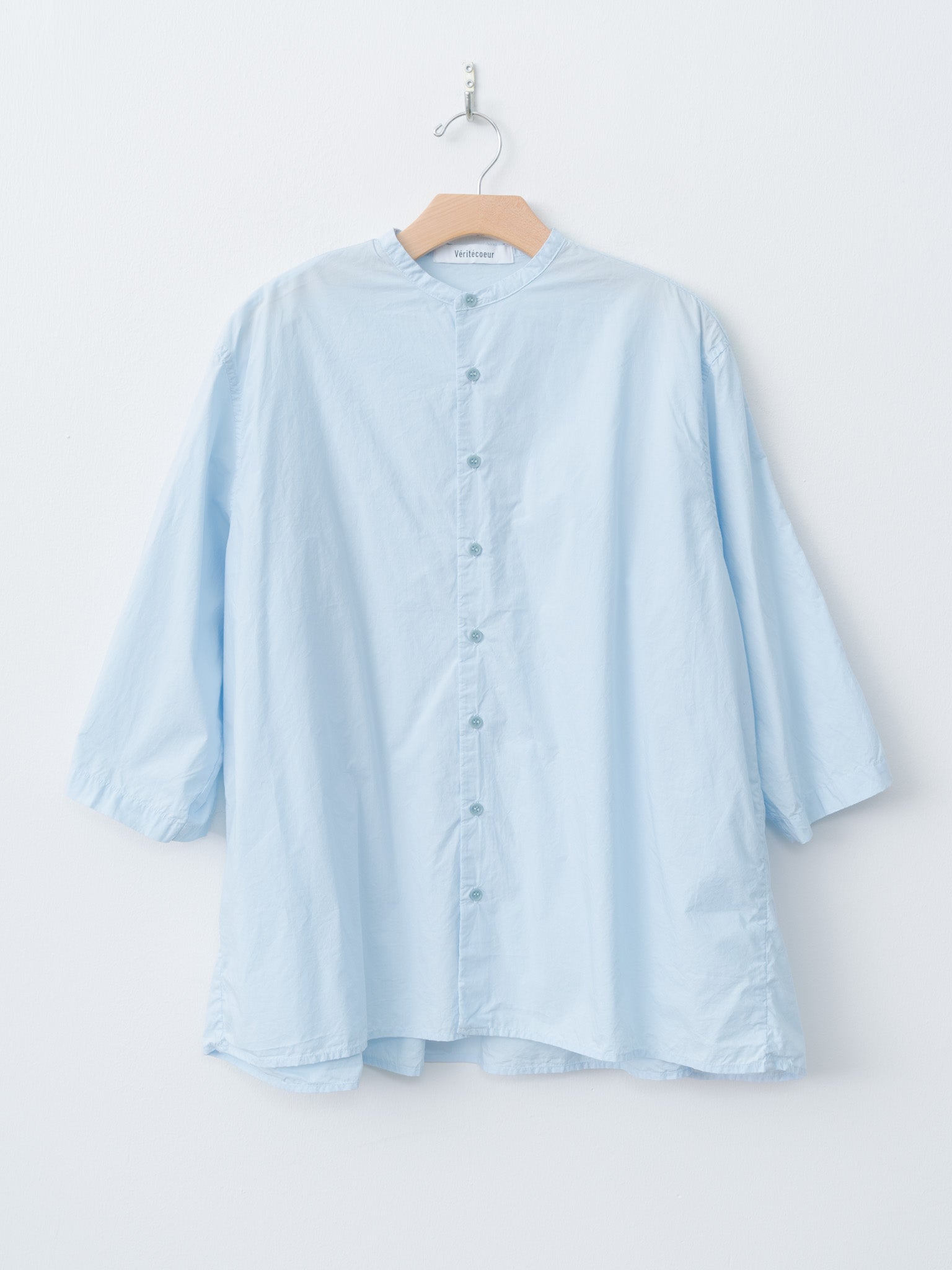 Namu Shop - Veritecoeur Gathered Blouse - Blue