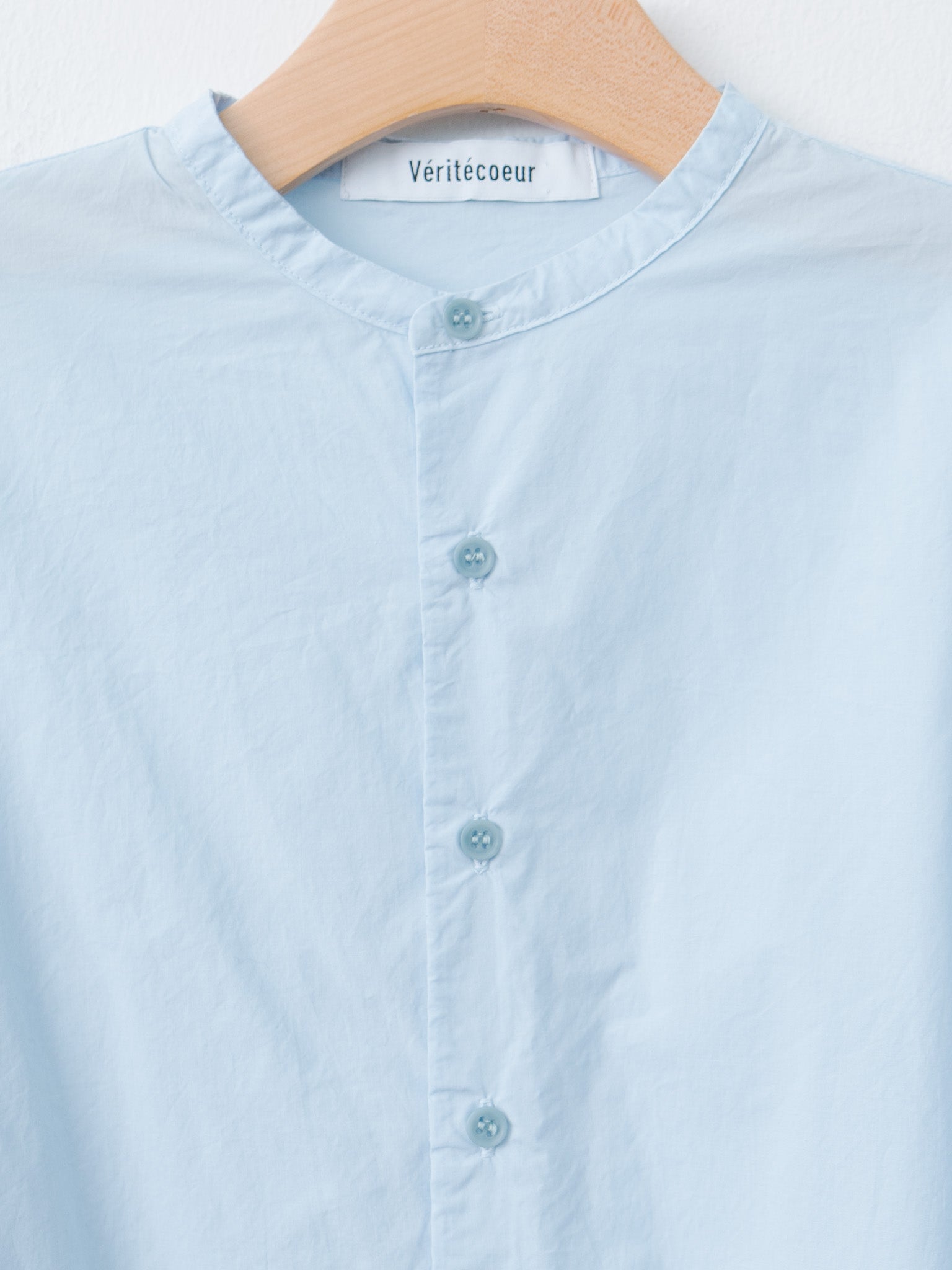 Namu Shop - Veritecoeur Gathered Blouse - Blue