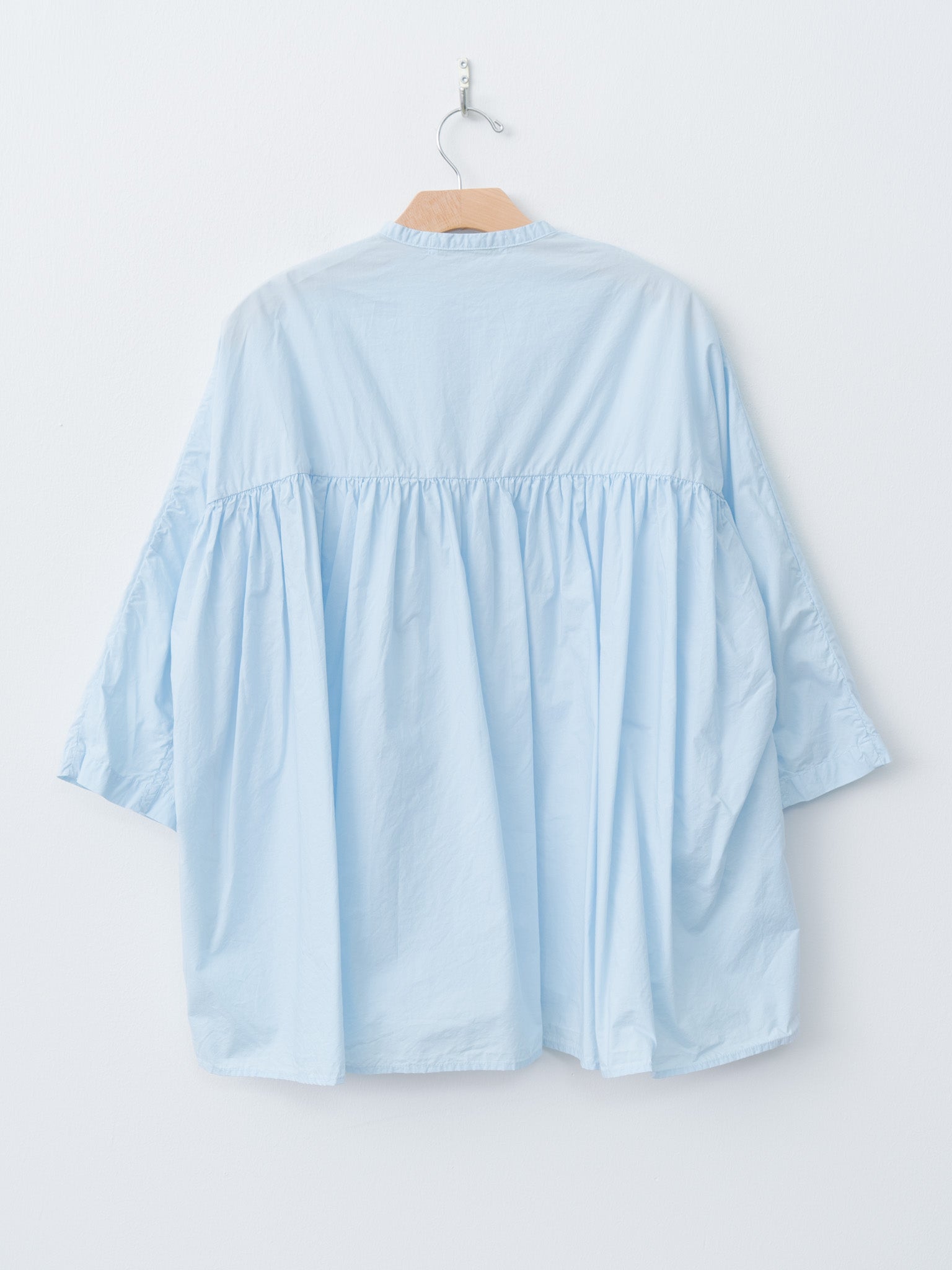Namu Shop - Veritecoeur Gathered Blouse - Blue