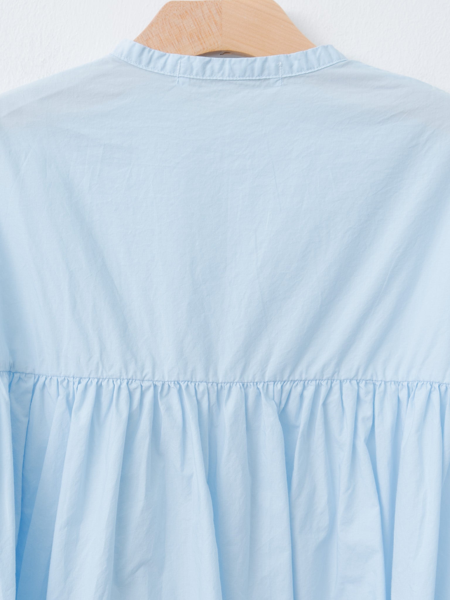 Namu Shop - Veritecoeur Gathered Blouse - Blue