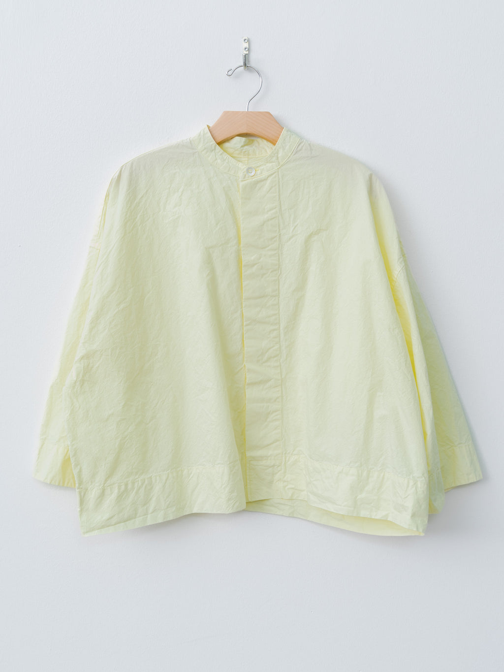 Namu Shop - Veritecoeur Compact Broadcloth Shirt - Ivory Yellow