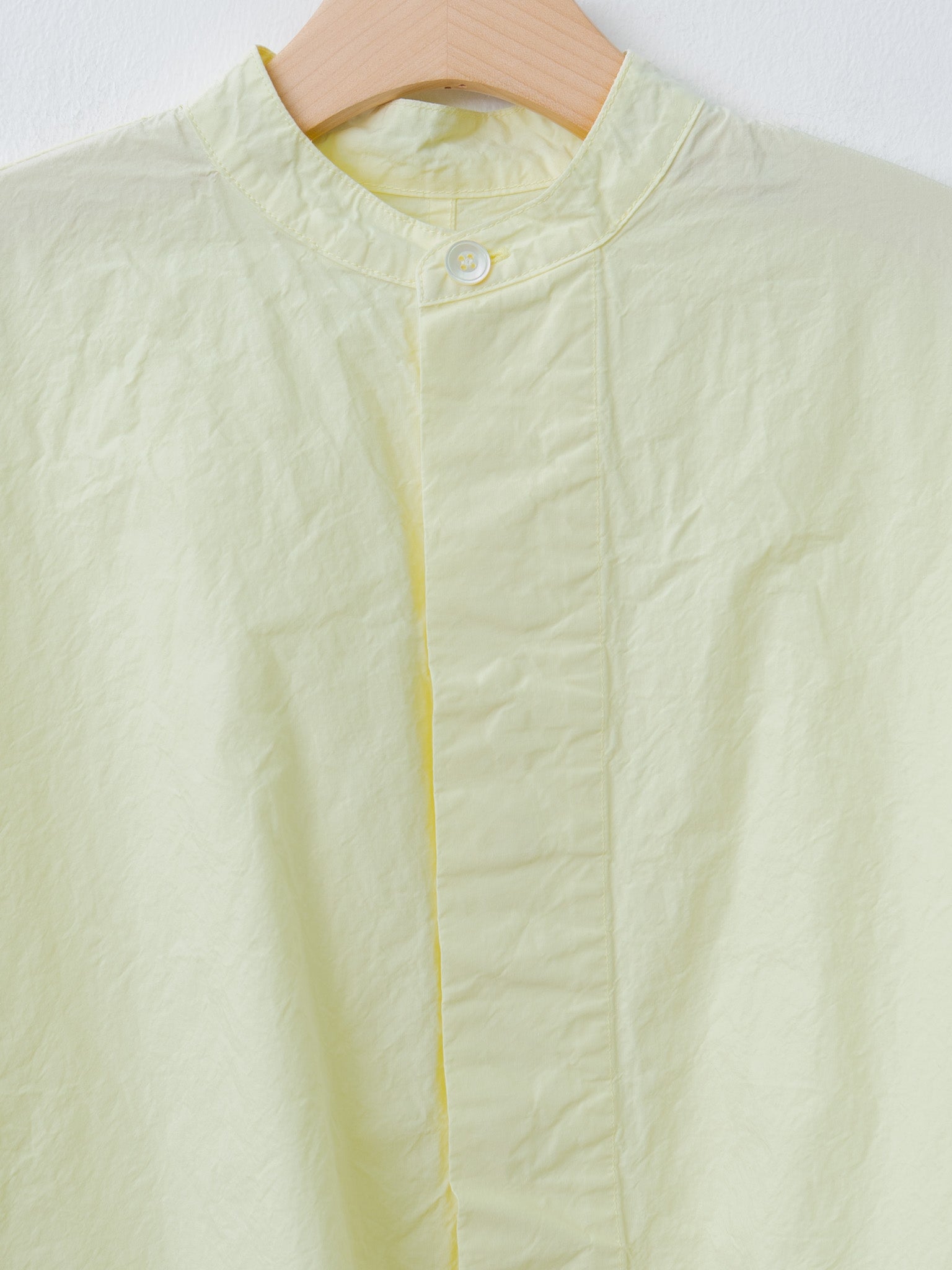 Namu Shop - Veritecoeur Compact Broadcloth Shirt - Ivory Yellow