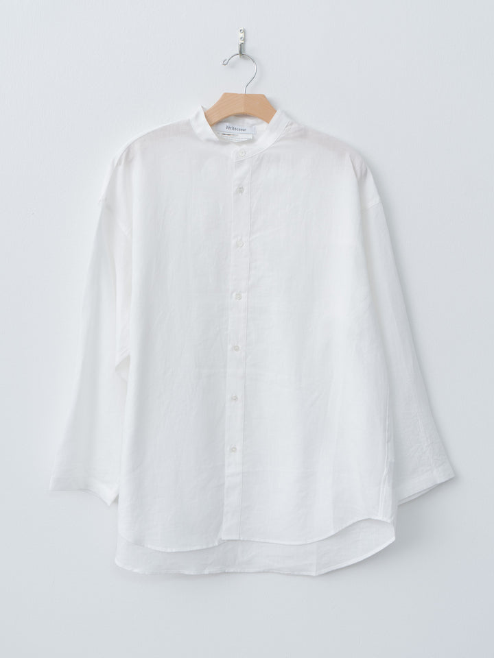 Namu Shop - Veritecoeur Unisex Linen Shirt - White