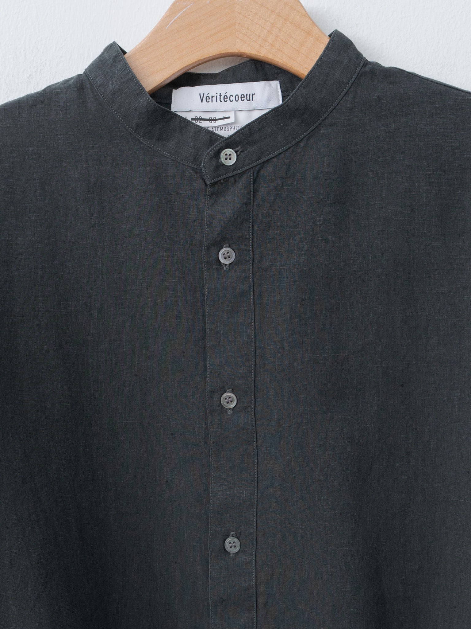 Namu Shop - Veritecoeur Unisex Linen Shirt - Sumikuro