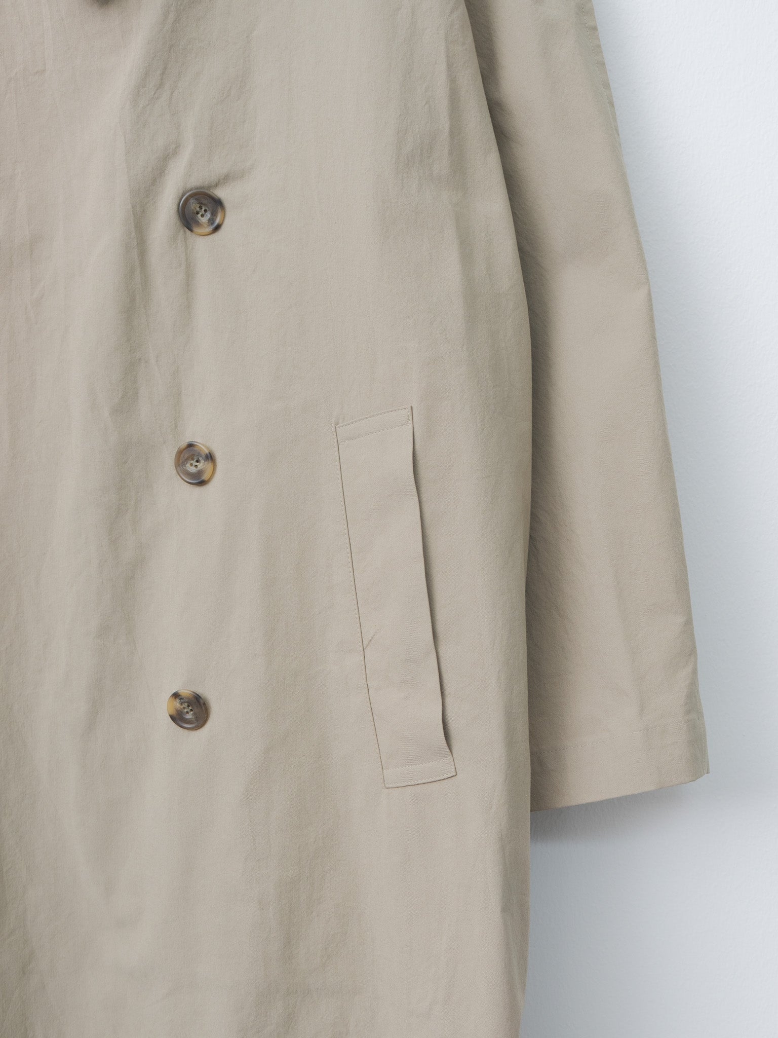 Namu Shop - Veritecoeur C/N Double Breasted Coat - Beige