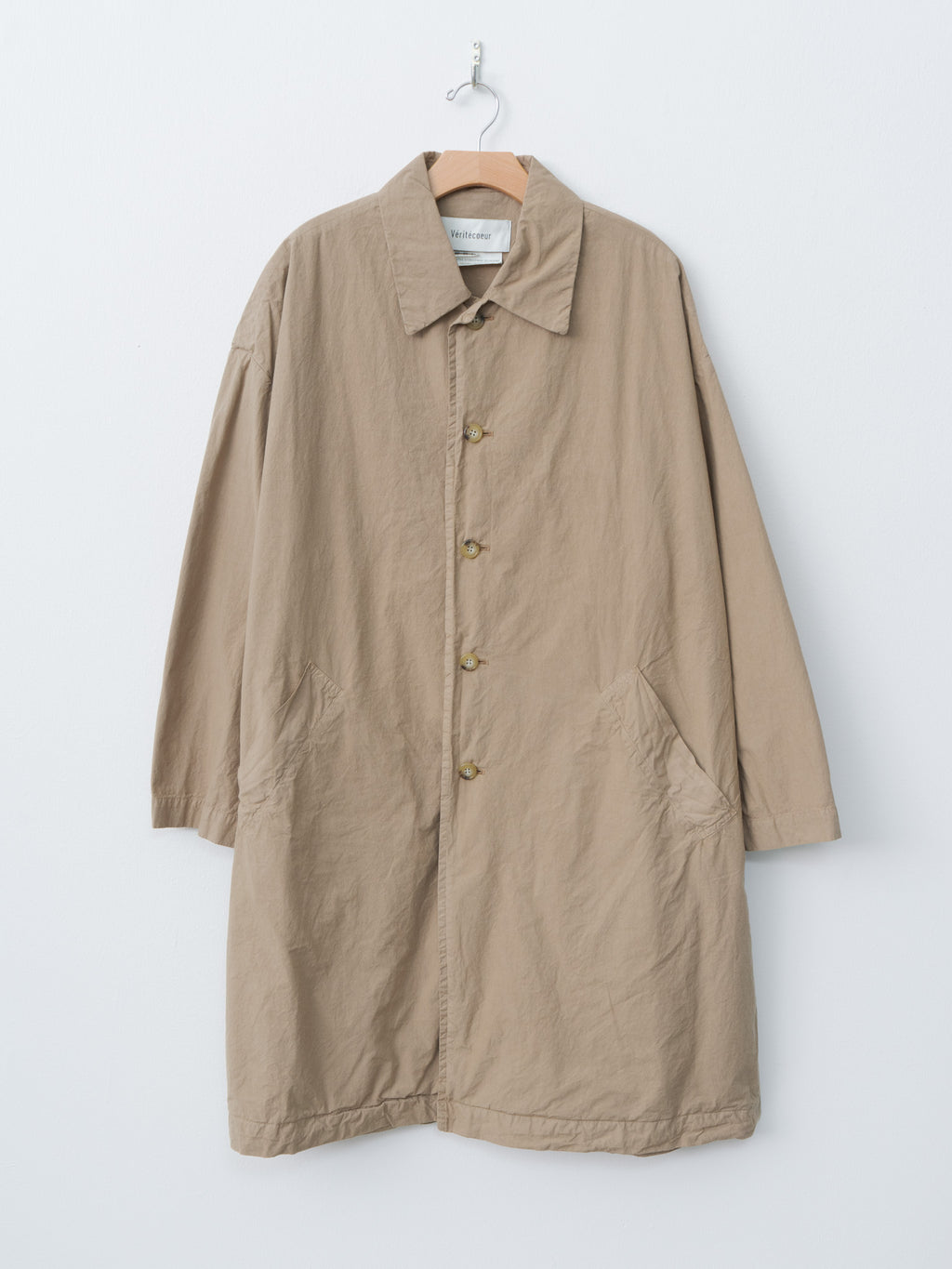 Namu Shop - Veritecoeur Cotton Silk Coat - Brown