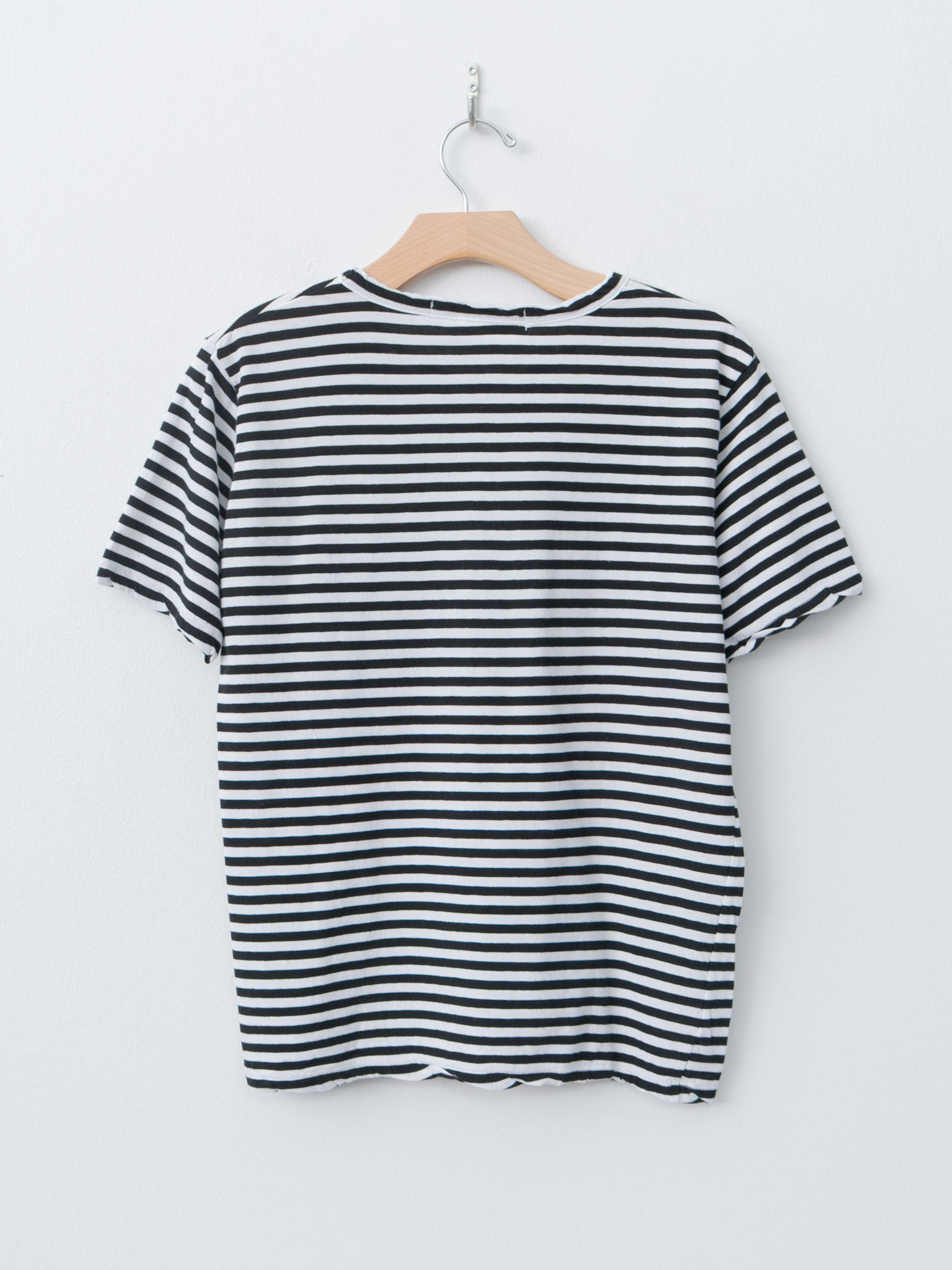 Namu Shop - Veritecoeur High Twist Jersey Crewneck T-Shirt - Black Border