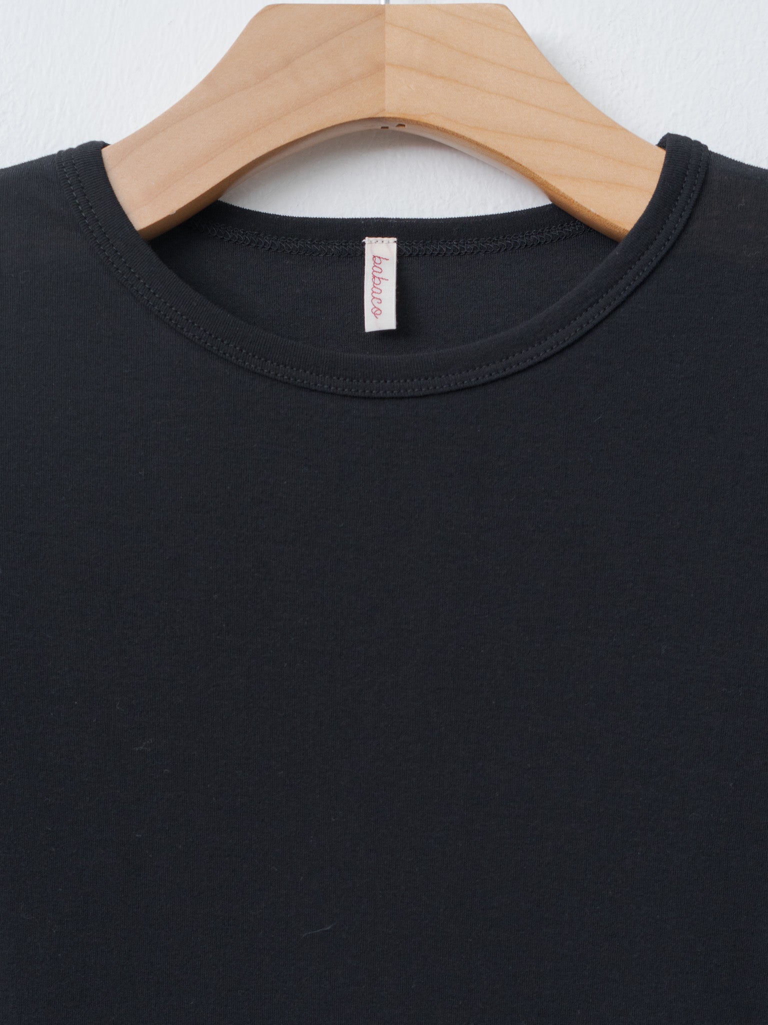 Namu Shop - Babaco Twisted Cotton Fitted T-Shirt - Black