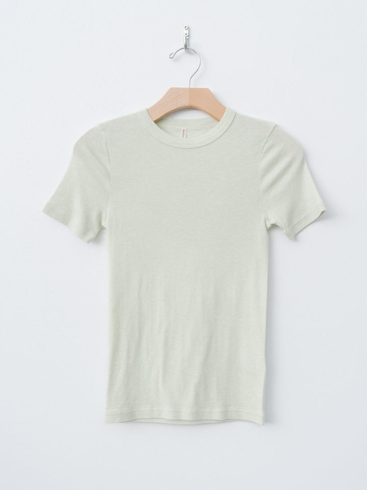 Namu Shop - Babaco Cotton Silk Basic T-Shirt - Sage