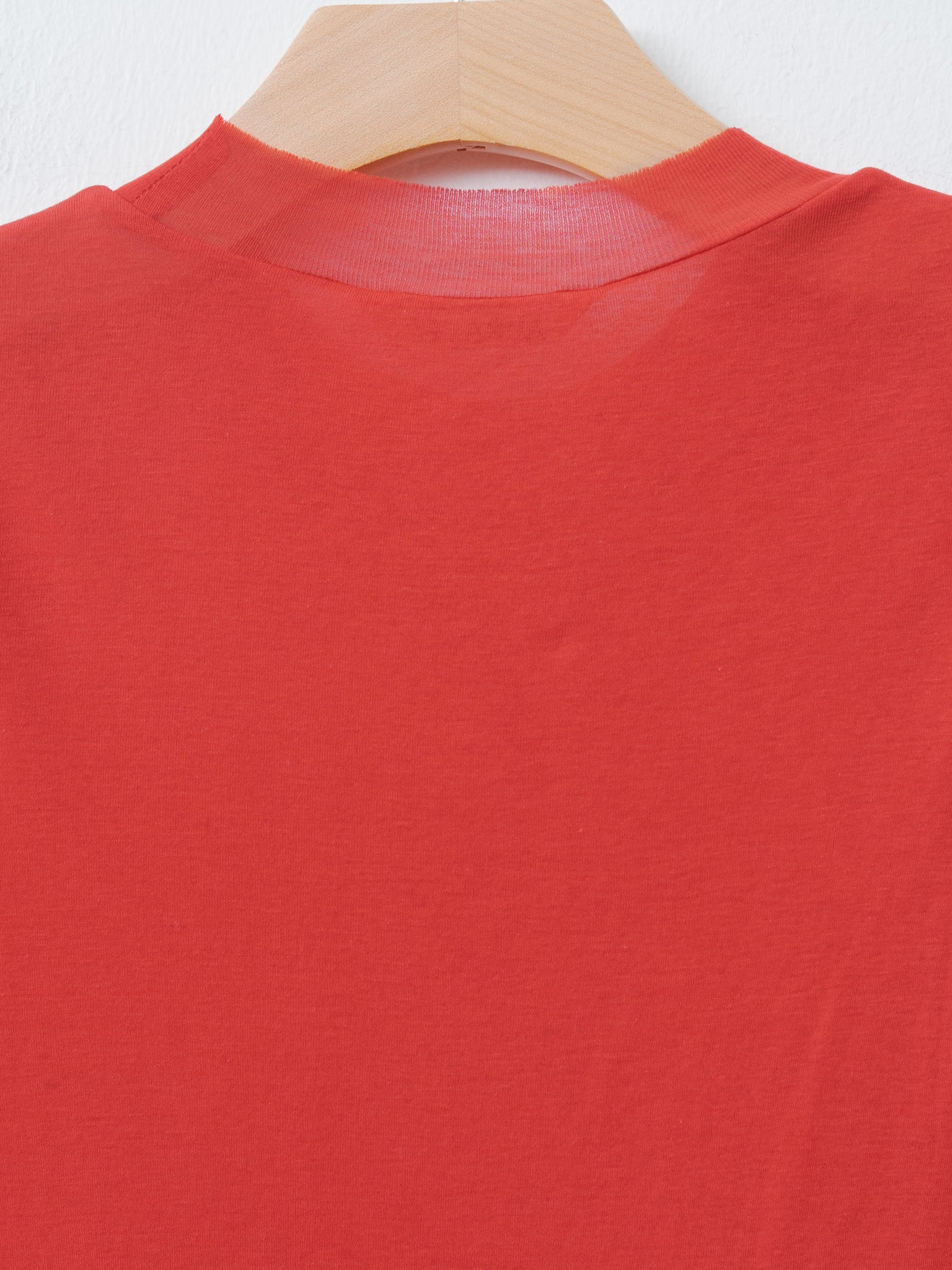 Namu Shop - Auralee Super High Gauge Sheer Rib Tee - Red