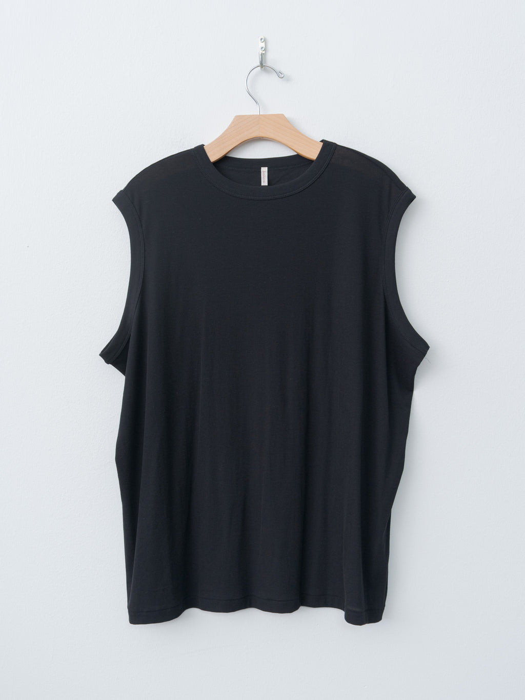 Namu Shop - Babaco Twisted Cotton Loose Tank Top - Black