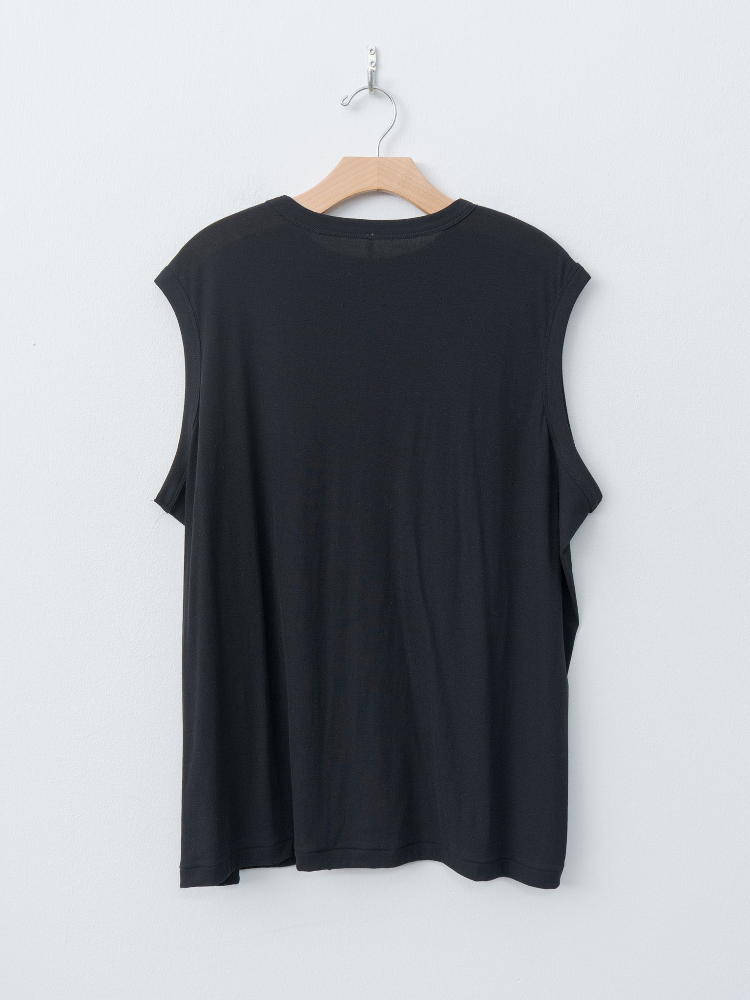 Namu Shop - Babaco Twisted Cotton Loose Tank Top - Black