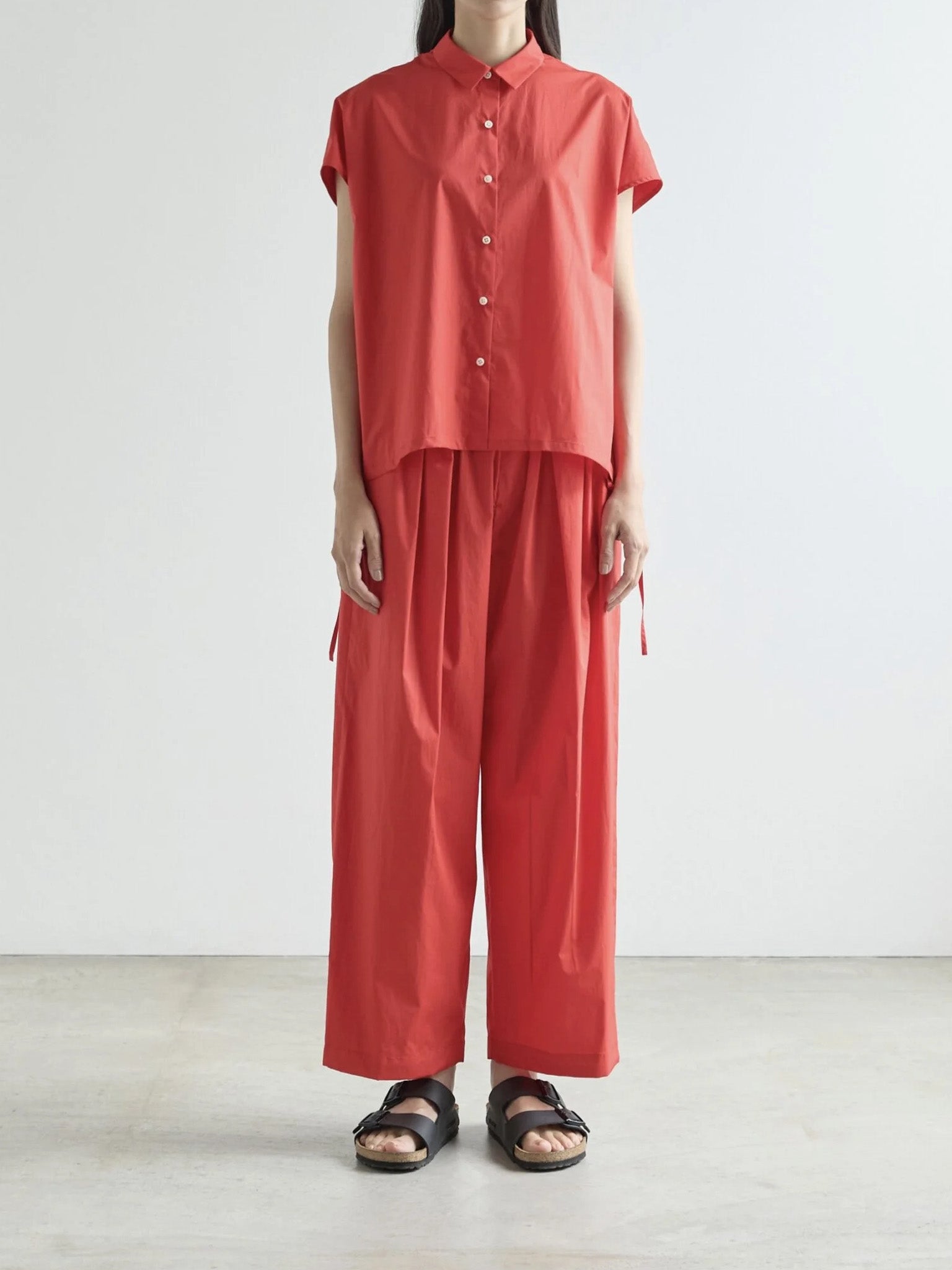 Namu Shop - Nicholson & Nicholson HAKAMA-POPLIN Trousers - Red
