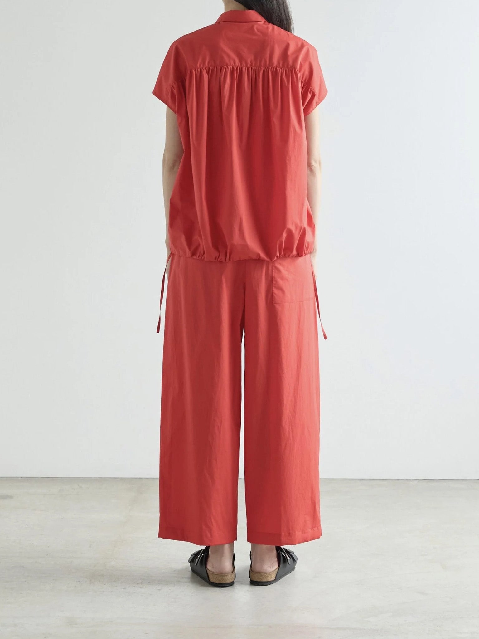 Namu Shop - Nicholson & Nicholson HAKAMA-POPLIN Trousers - Red