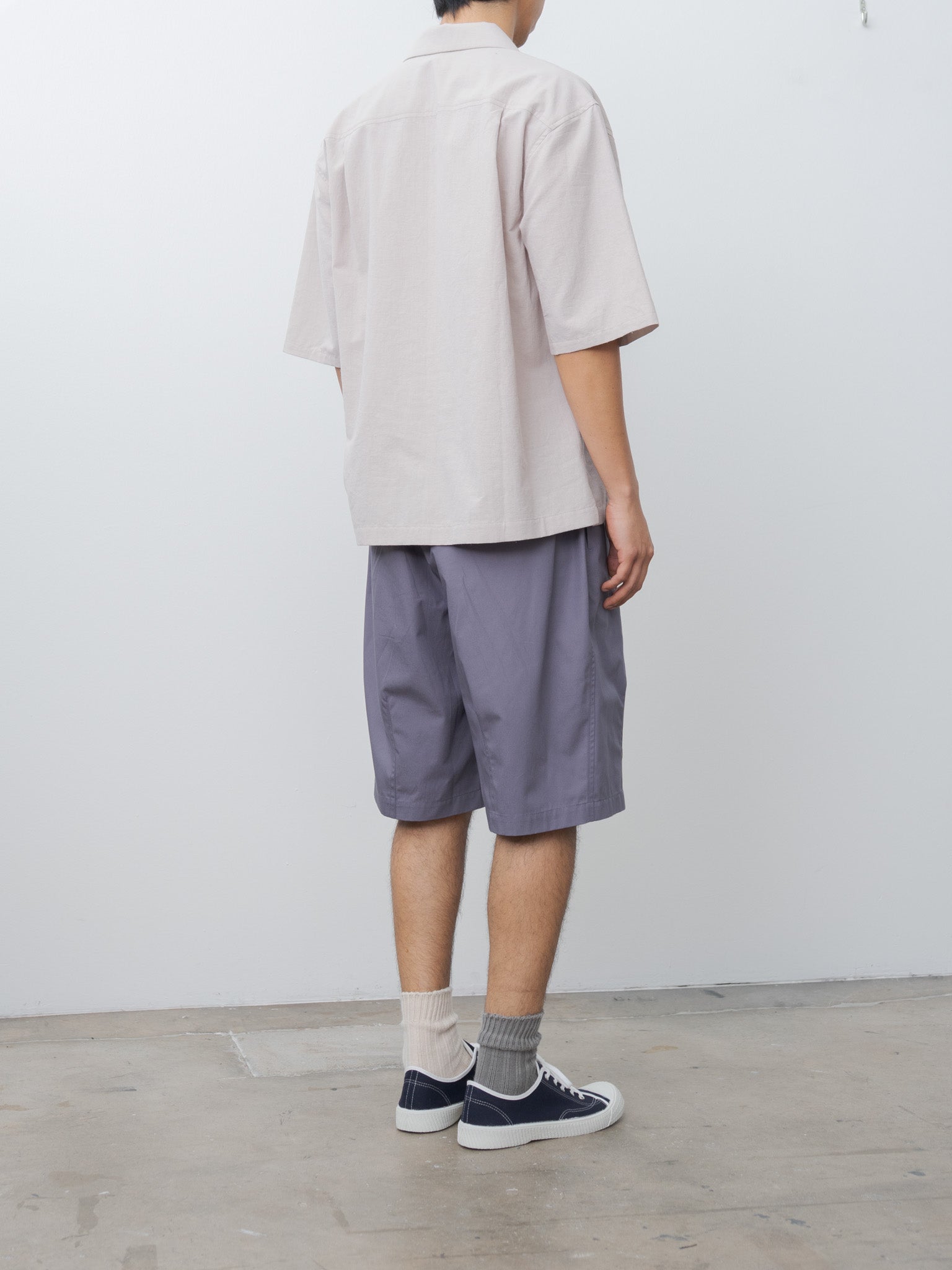 Namu Shop - S.K. Manor Hill Aloha Shirt - Light Grey Cotton Hemp