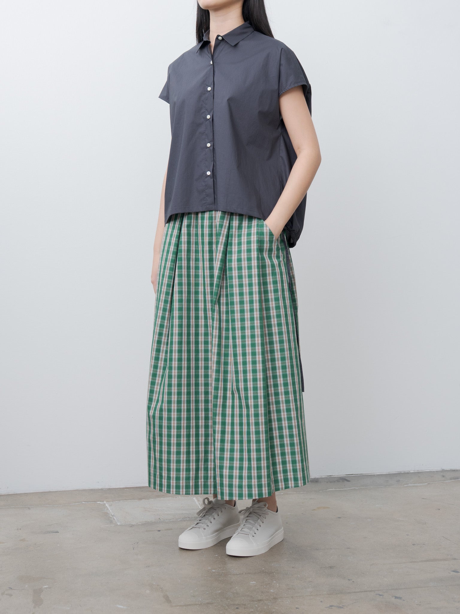 Namu Shop - Nicholson & Nicholson LOLA-W Skirt - Green Check