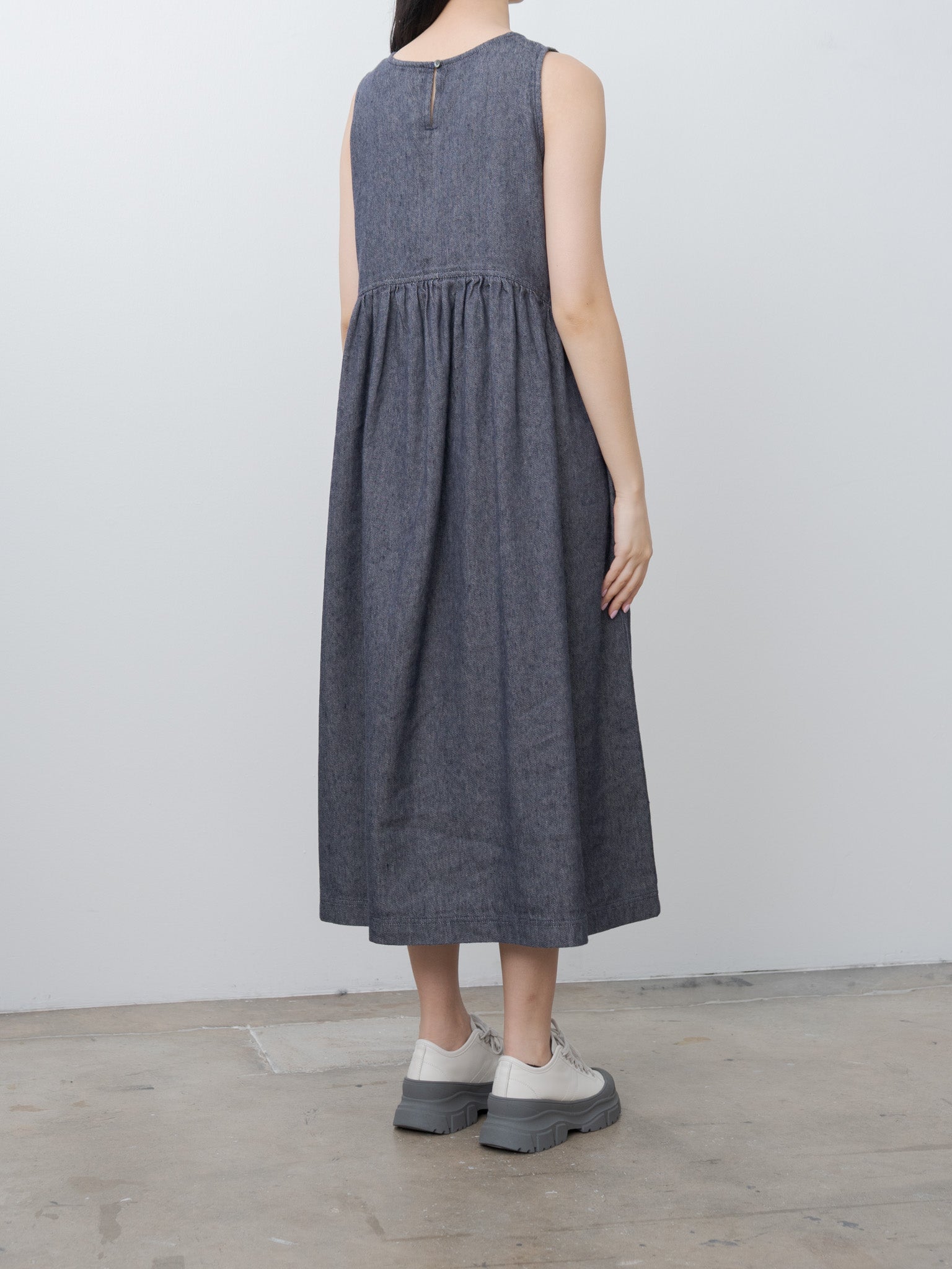 Namu Shop - Ichi Antiquites C/L Denim Dress - Navy
