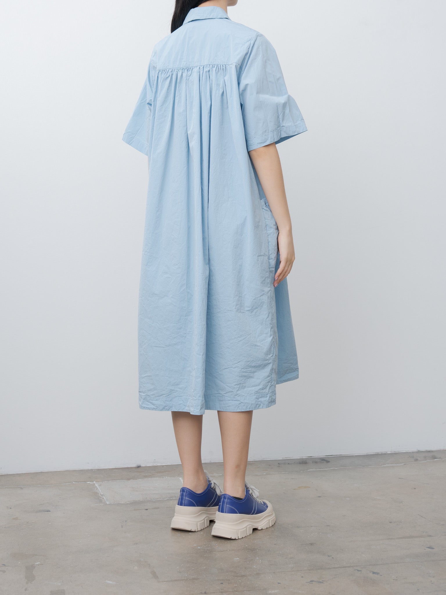 Namu Shop - Casey Casey Rythme Dress TAFFETA - Sky Blue