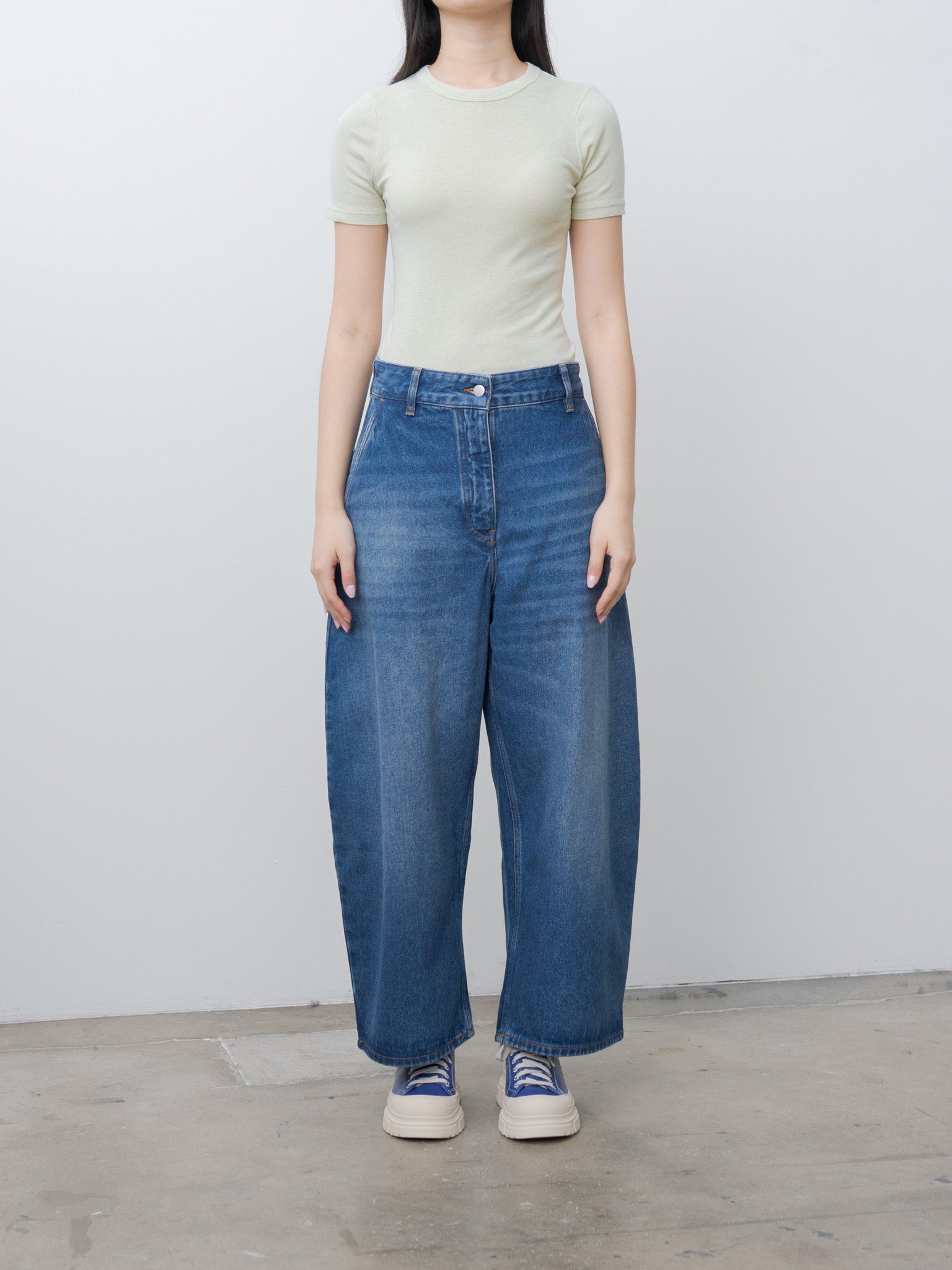 Namu Shop - Studio Nicholson CHALCO Denim - Worn Wash Indigo
