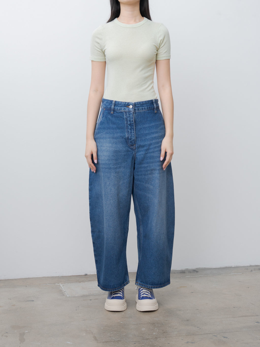 Namu Shop - Studio Nicholson CHALCO Denim - Worn Wash Indigo