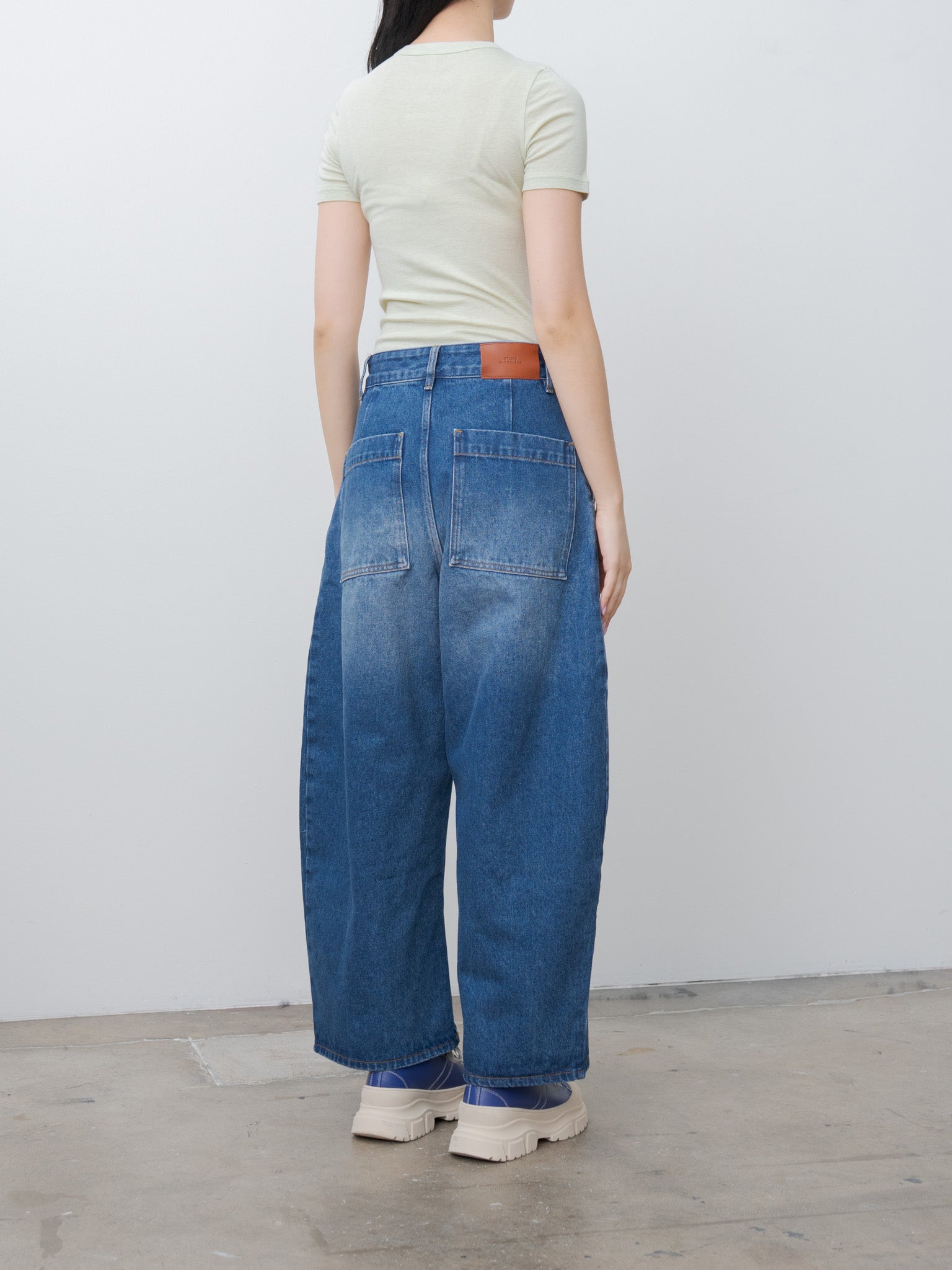 Namu Shop - Studio Nicholson CHALCO Denim - Worn Wash Indigo