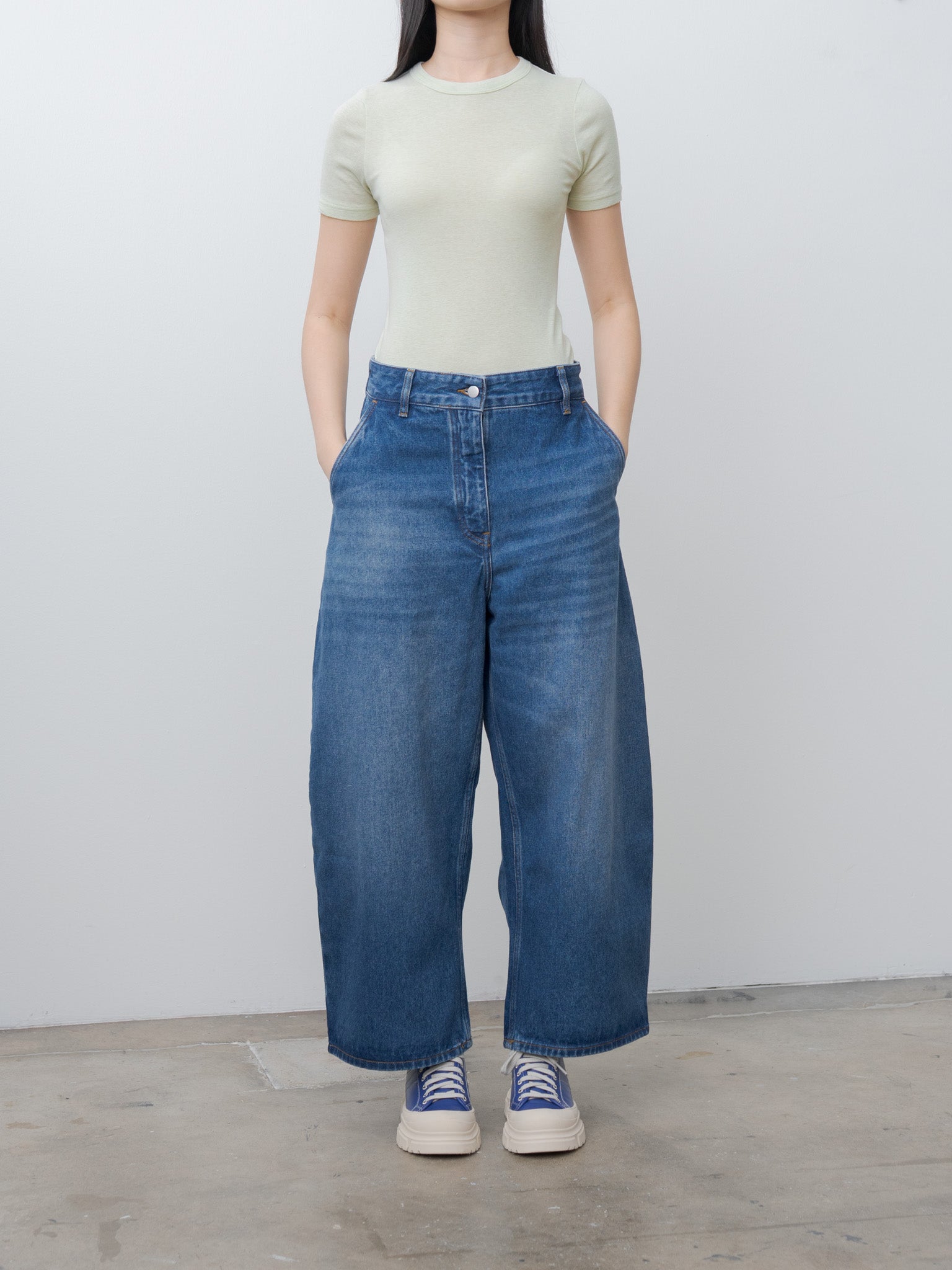 Namu Shop - Studio Nicholson CHALCO Denim - Worn Wash Indigo