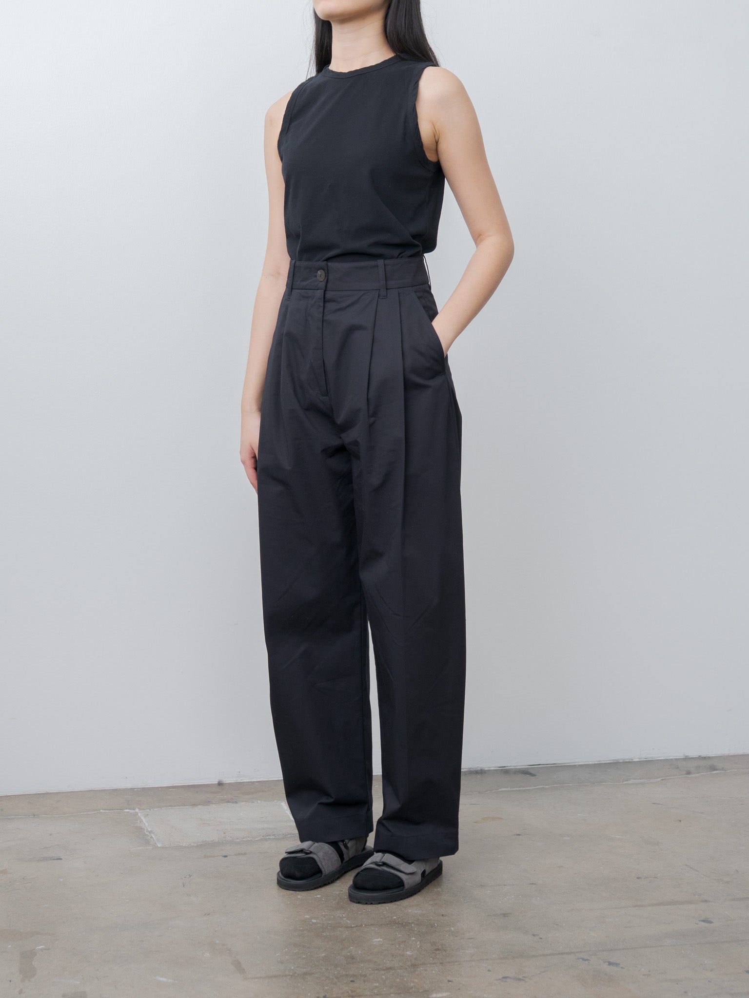 Namu Shop - Studio Nicholson ACUNA Trousers - Darkest Navy