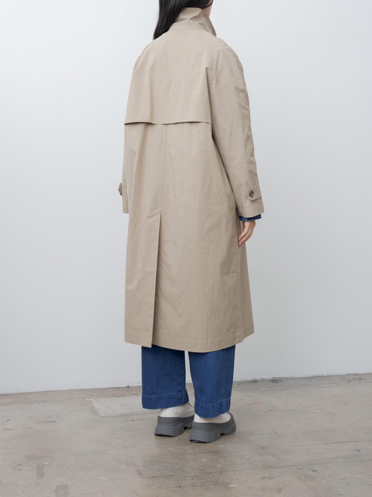 Namu Shop - Veritecoeur C/N Double Breasted Coat - Beige