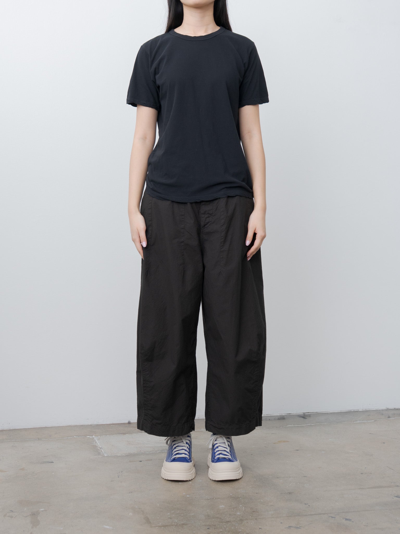 Namu Shop - Veritecoeur Cotton Silk Pants - Black