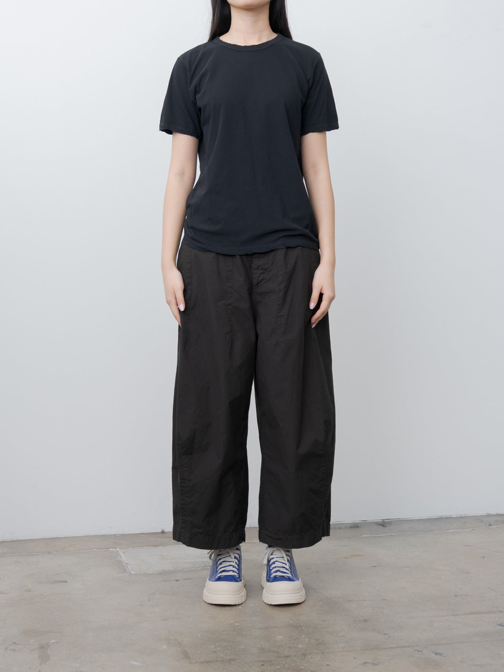 Namu Shop - Veritecoeur Cotton Silk Pants - Black