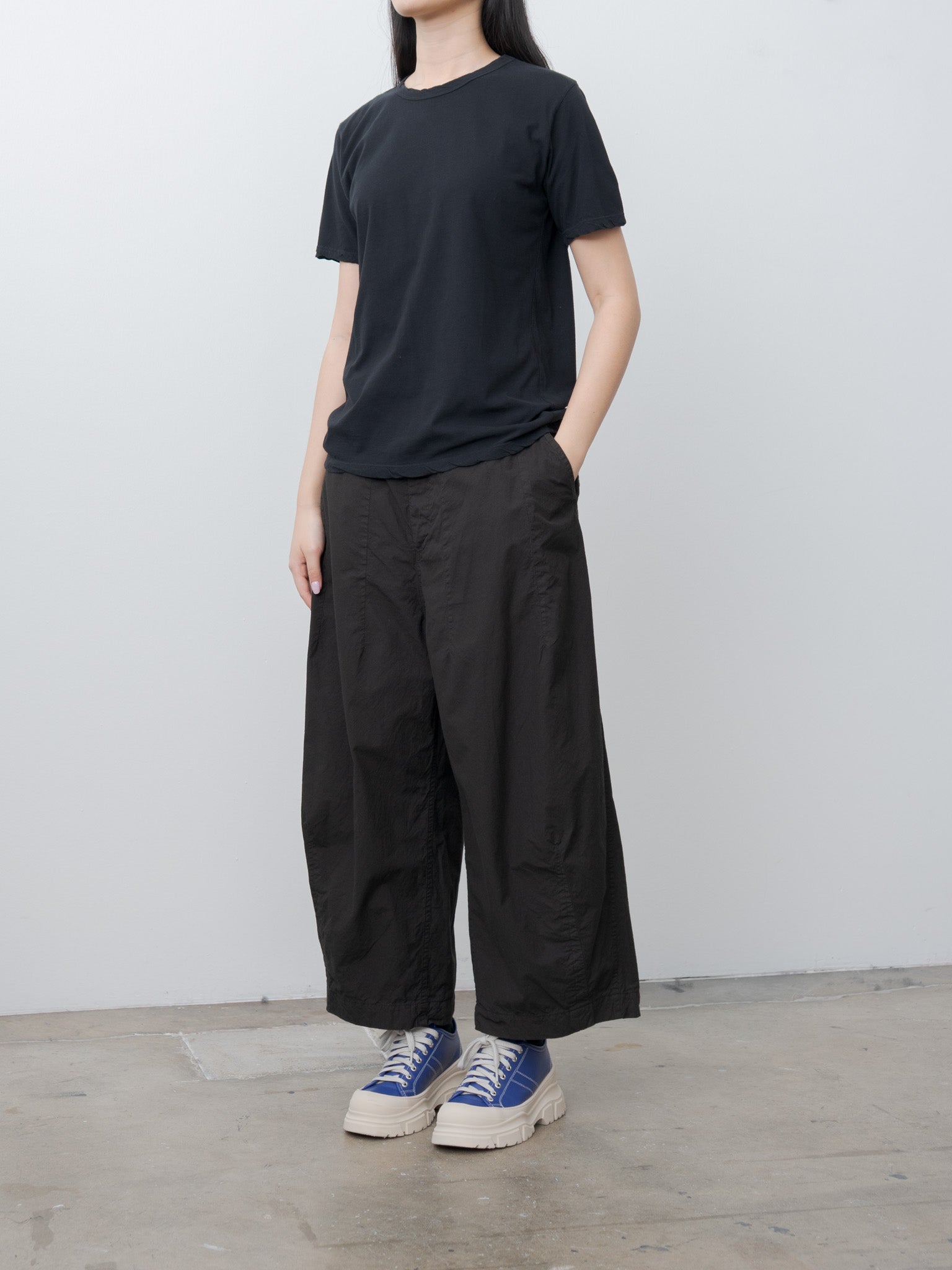 Namu Shop - Veritecoeur Cotton Silk Pants - Black