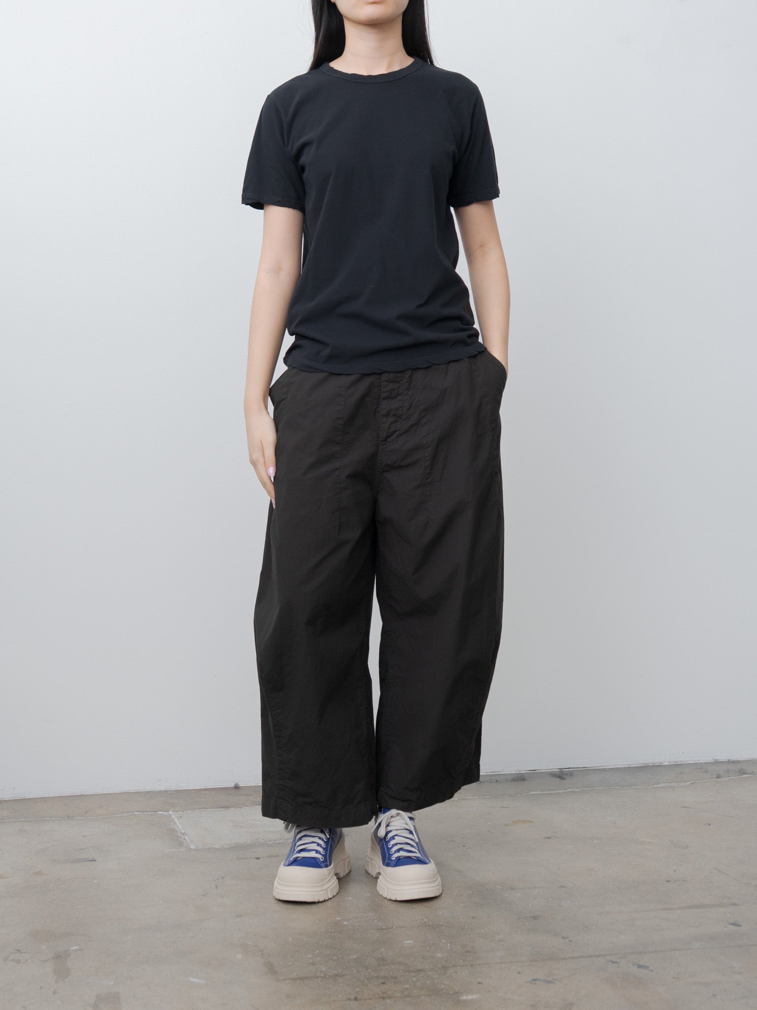 Namu Shop - Veritecoeur Cotton Silk Pants - Black