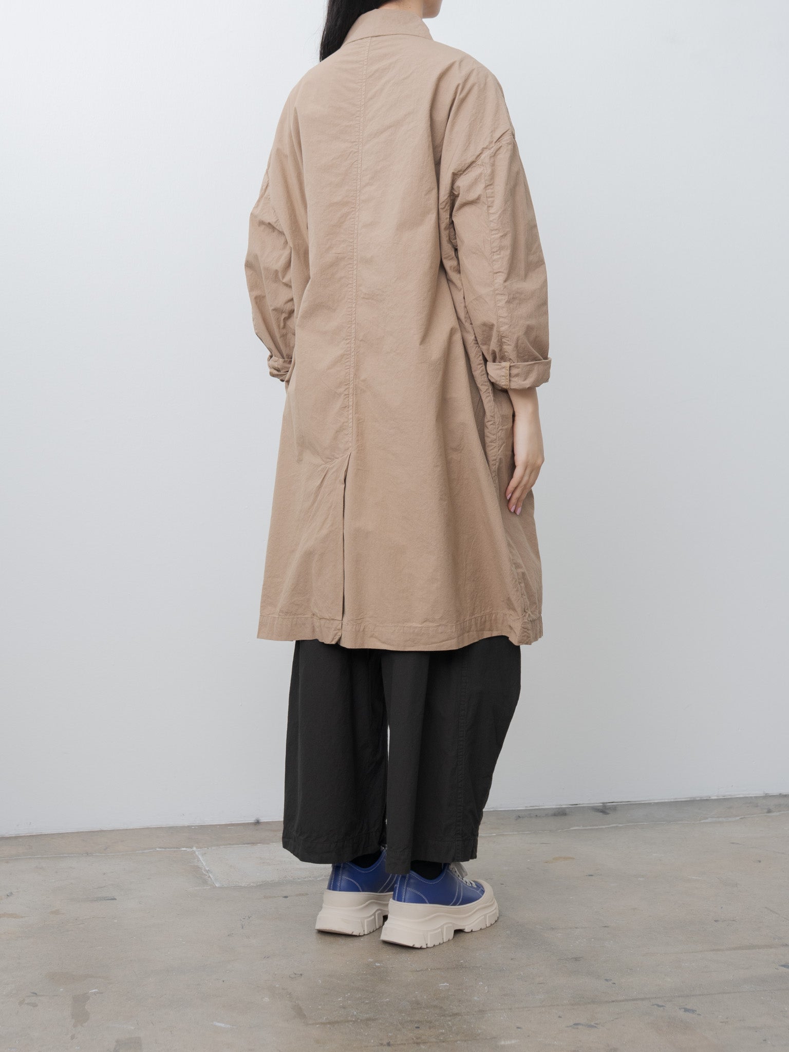 Namu Shop - Veritecoeur Cotton Silk Coat - Brown